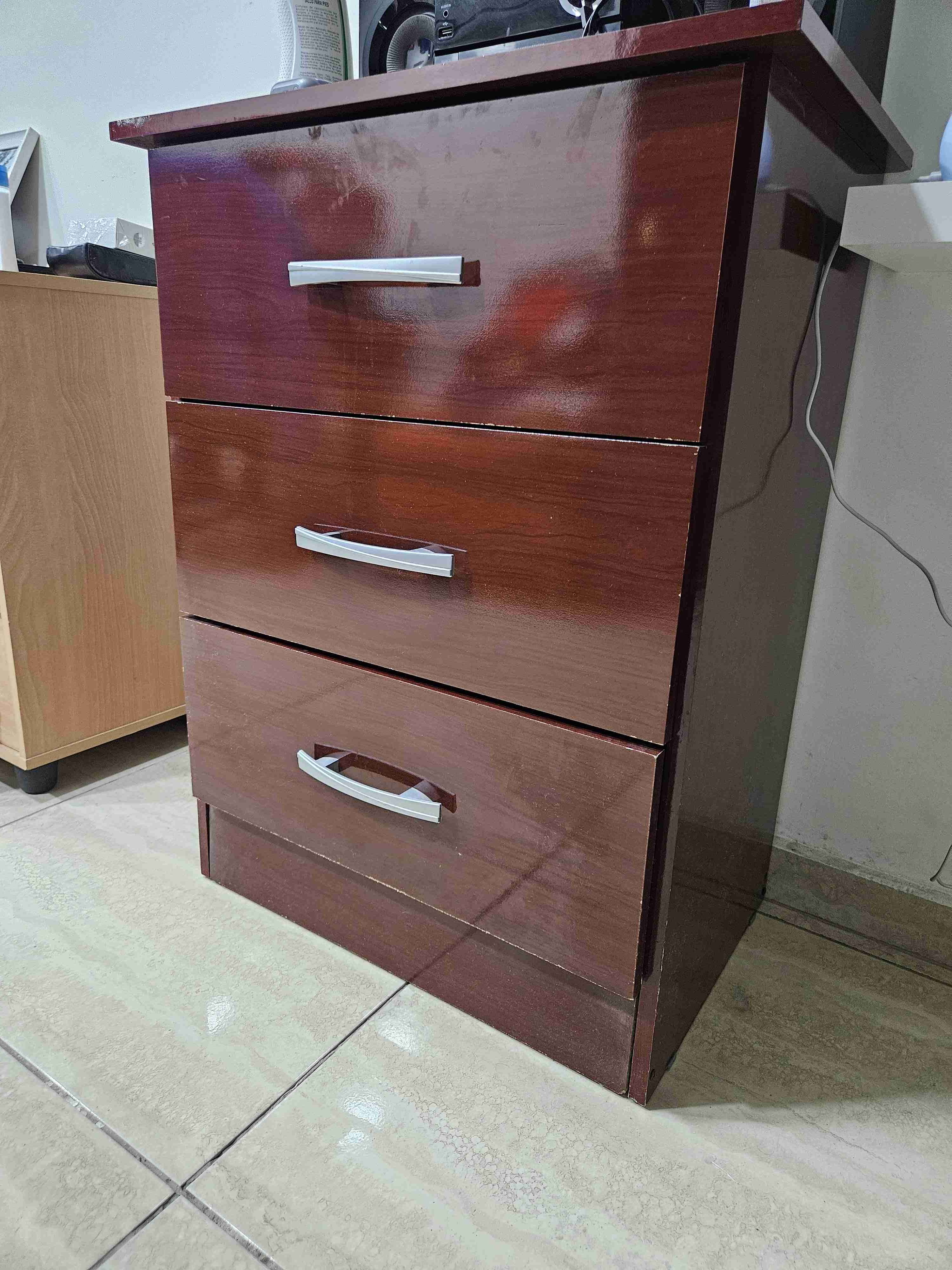 Cajonera de madera oscura - miniatura 2