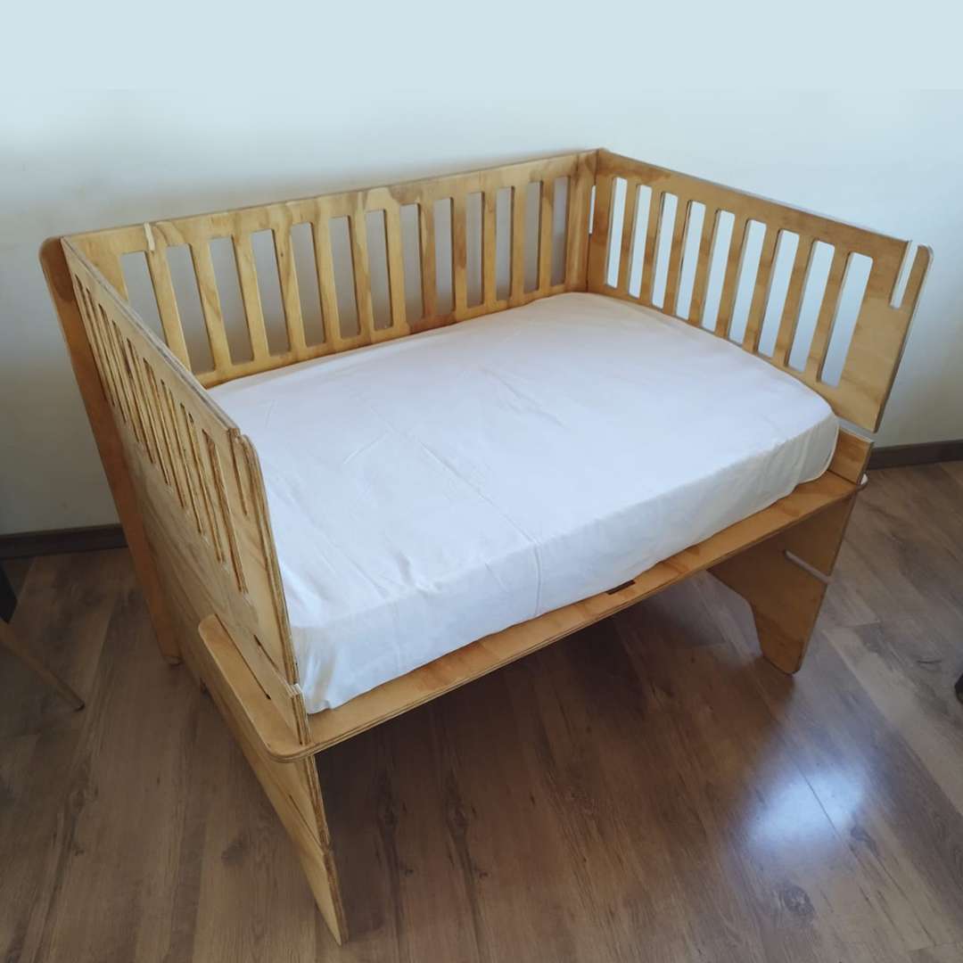 Cuna colecho de madera para bebé - miniatura 1