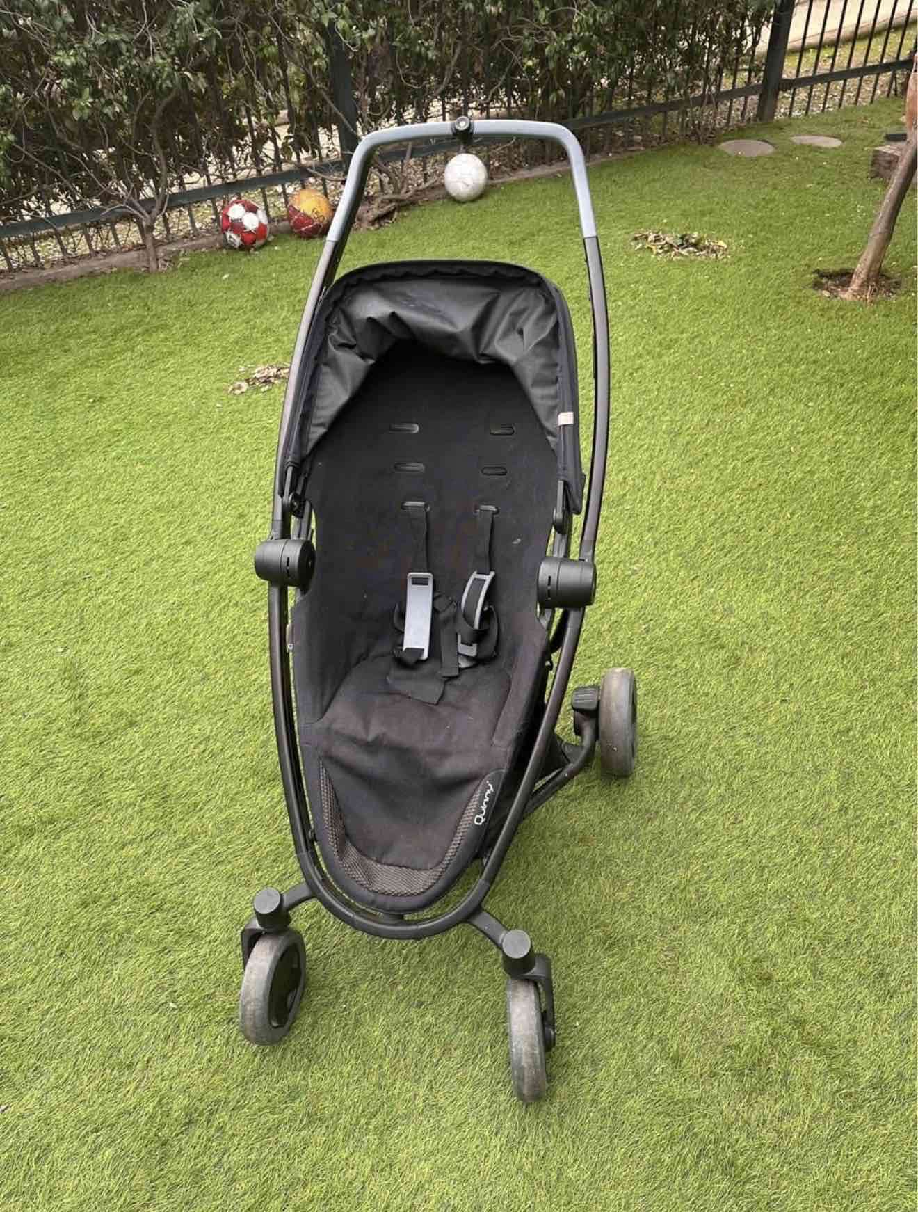 Coche de bebé negro Quinny - miniatura 6