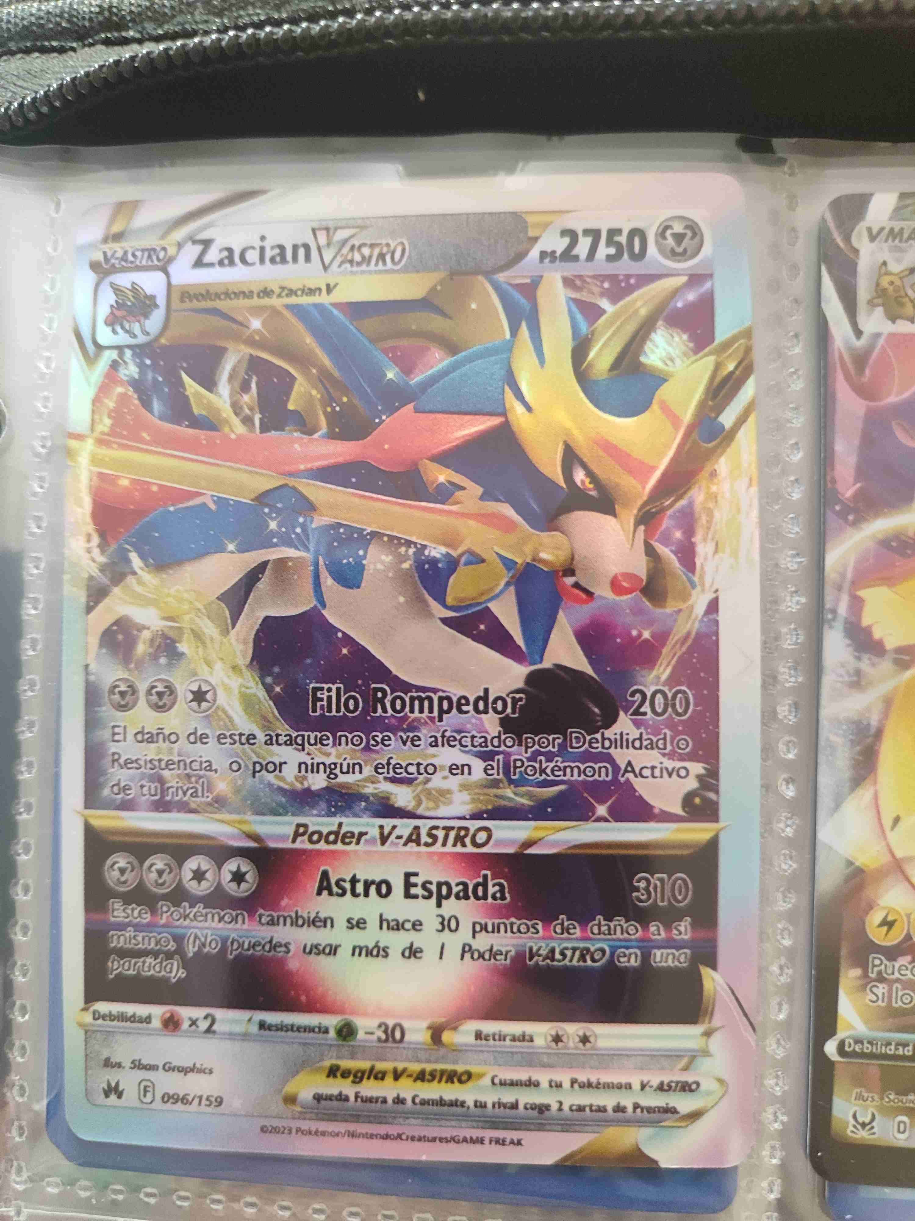 Carta Zacian V-ASTRO Pokémon