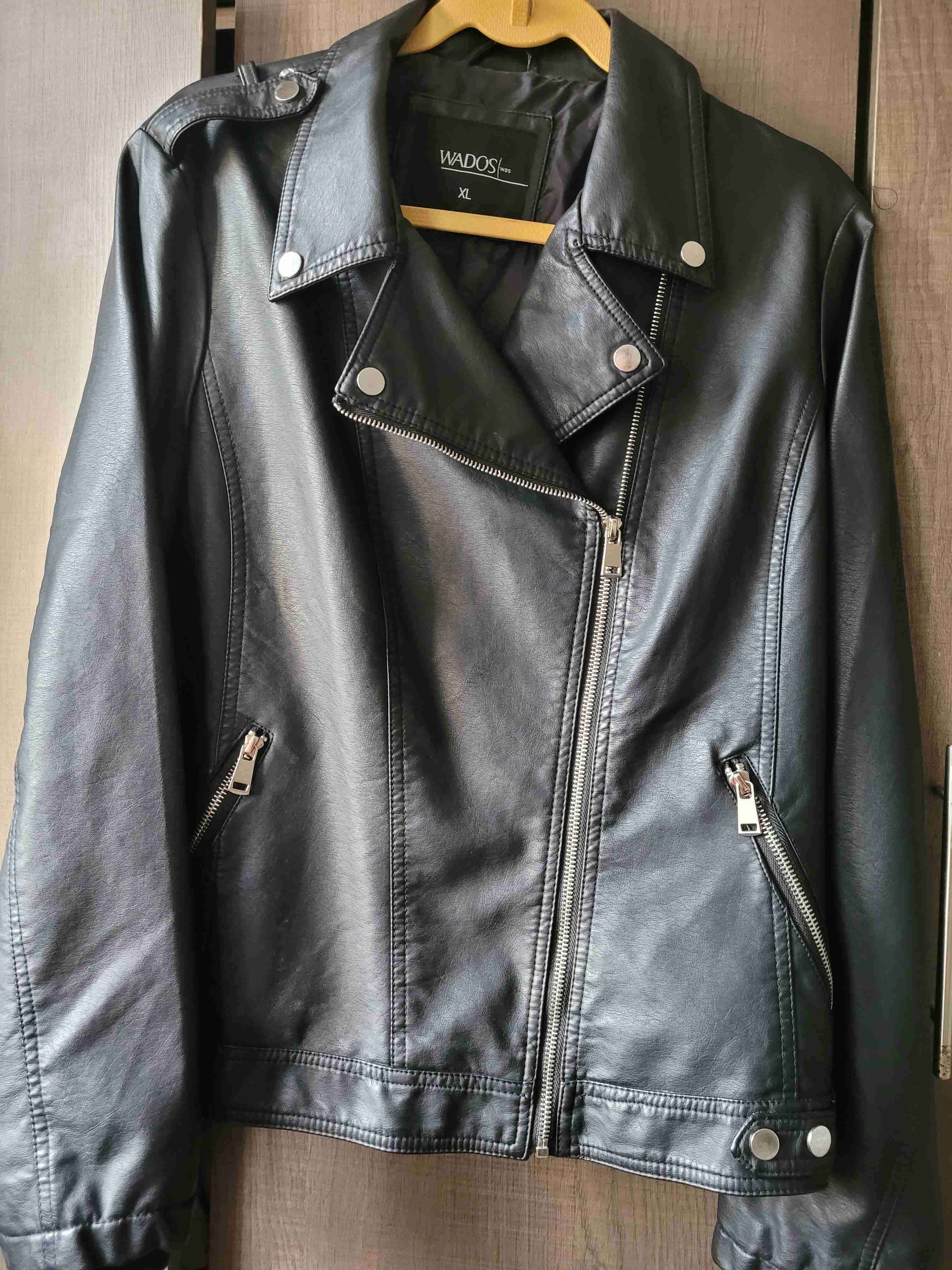 Chaqueta negra cuero Wados mujer - miniatura 3