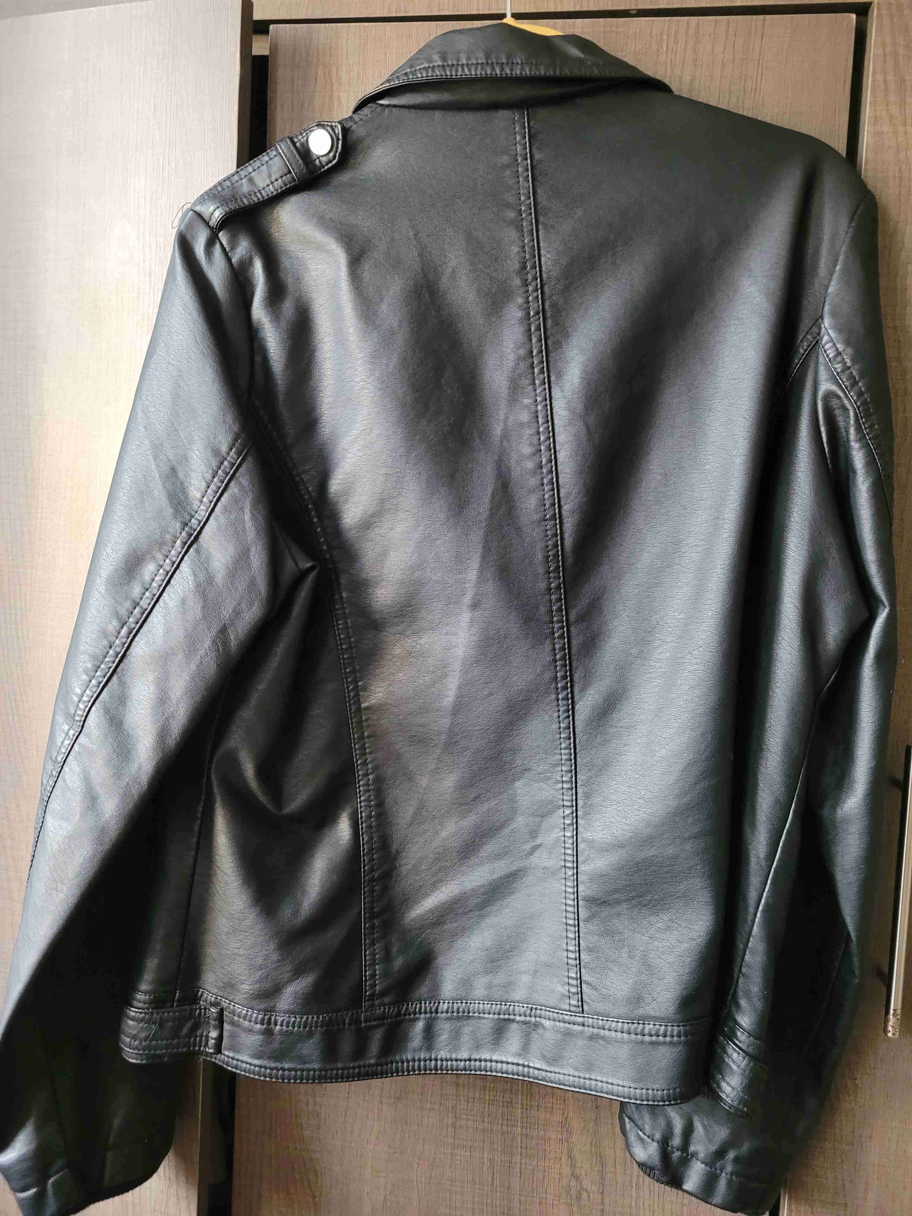 Chaqueta negra cuero Wados mujer - miniatura 4