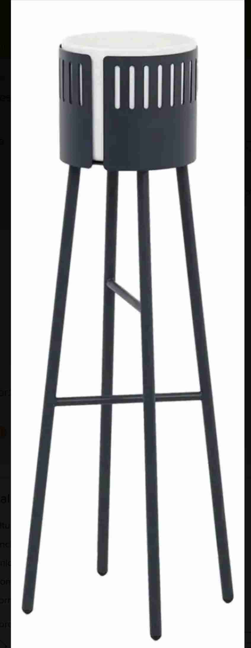 Macetero alto moderno azul oscuro - miniatura 1