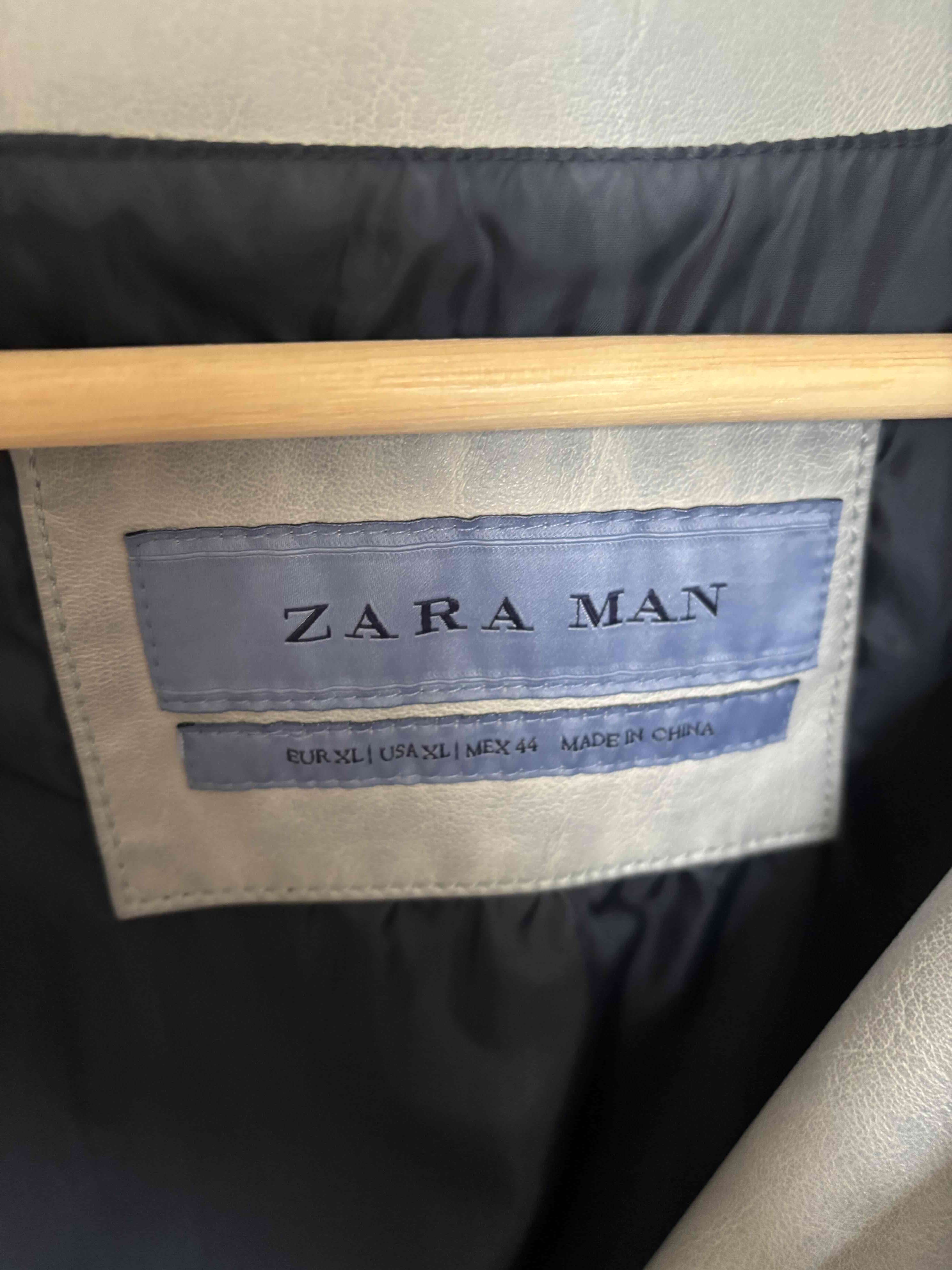 Chaqueta ecocuero celeste - miniatura 2