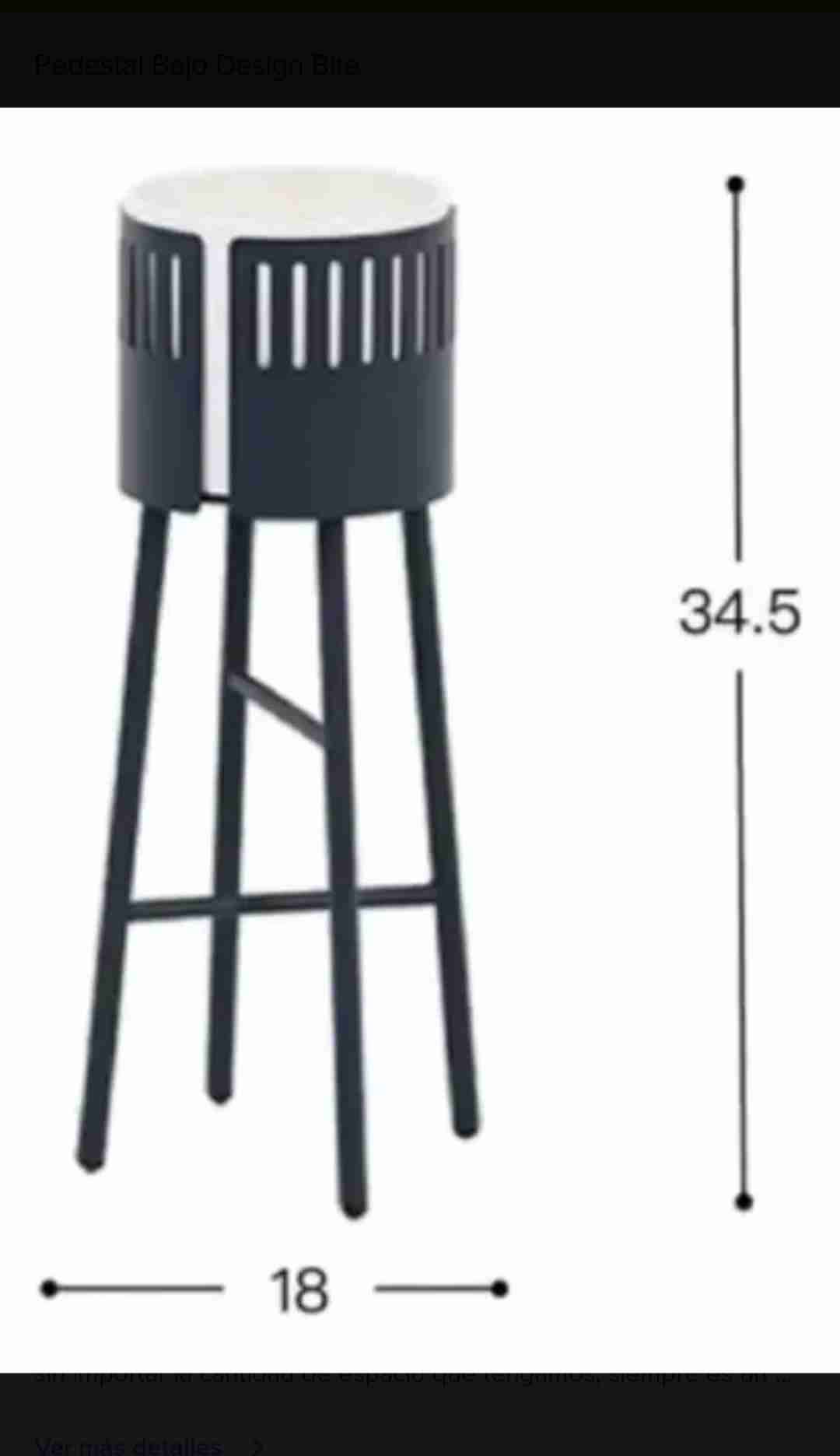 Macetero moderno bajo azul - 2