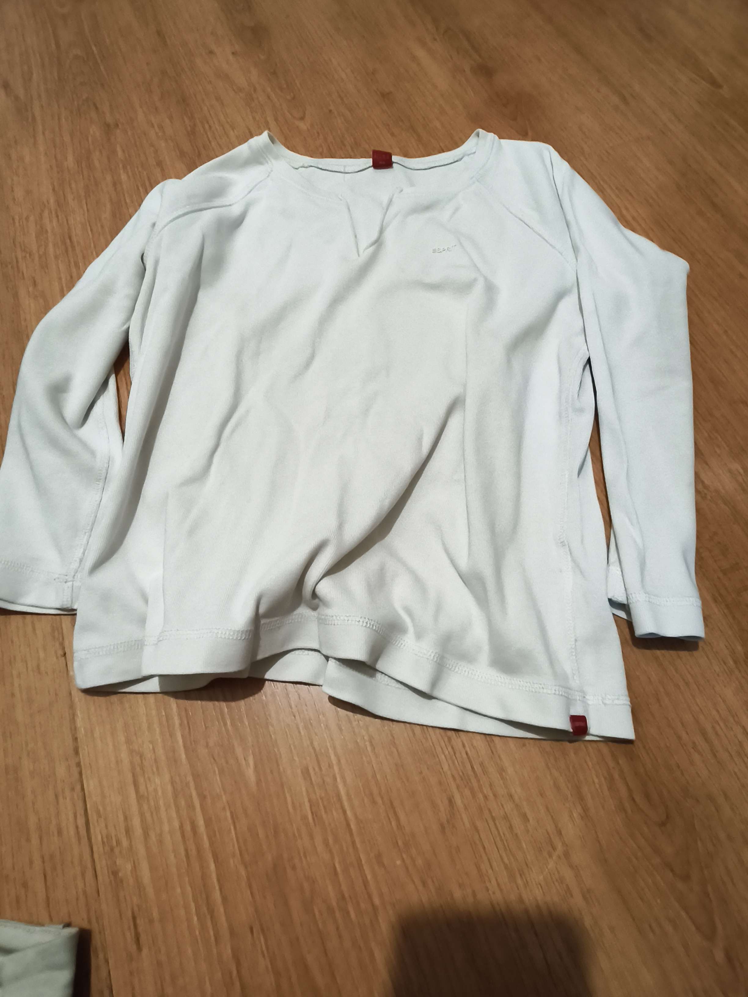 Polera blanca lisa manga 3/4