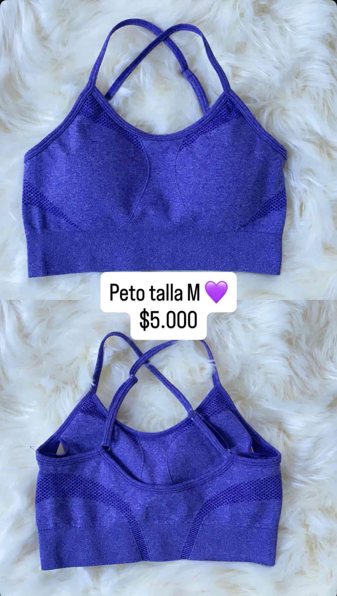 Peto deportivo morado talla M - miniatura 1