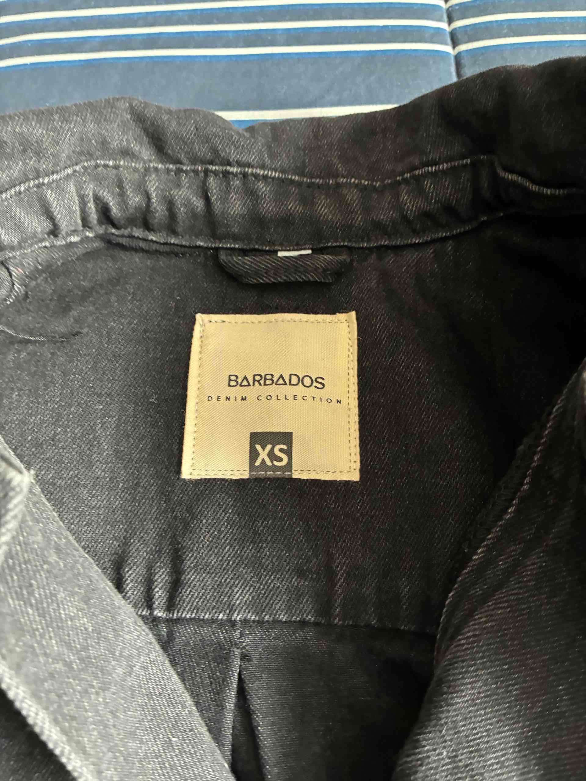 Chaqueta jeans negra, marca Barbados, talla XS - miniatura 4