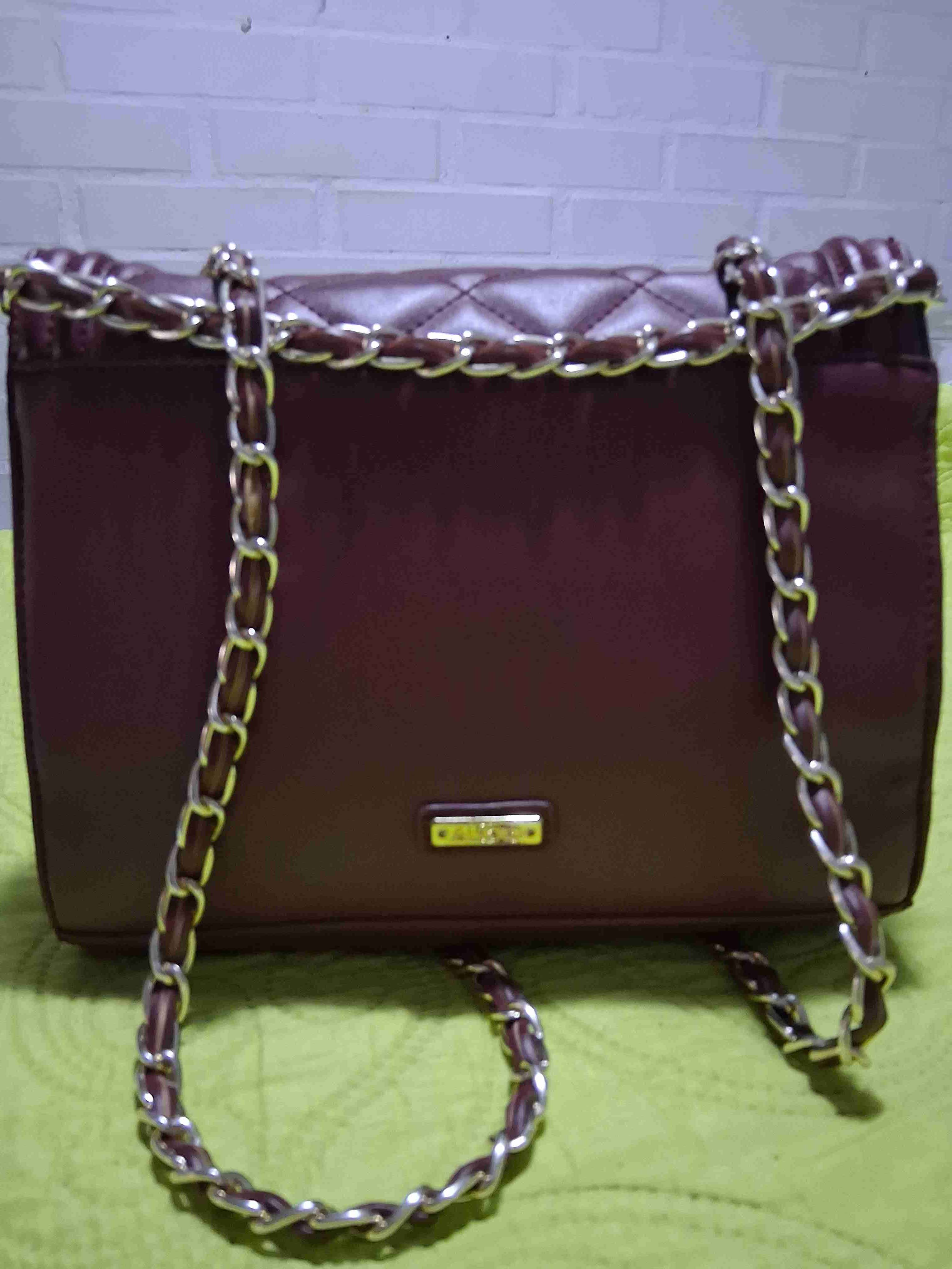 Cartera Aldo de cuero acolchada burdeo - miniatura 2