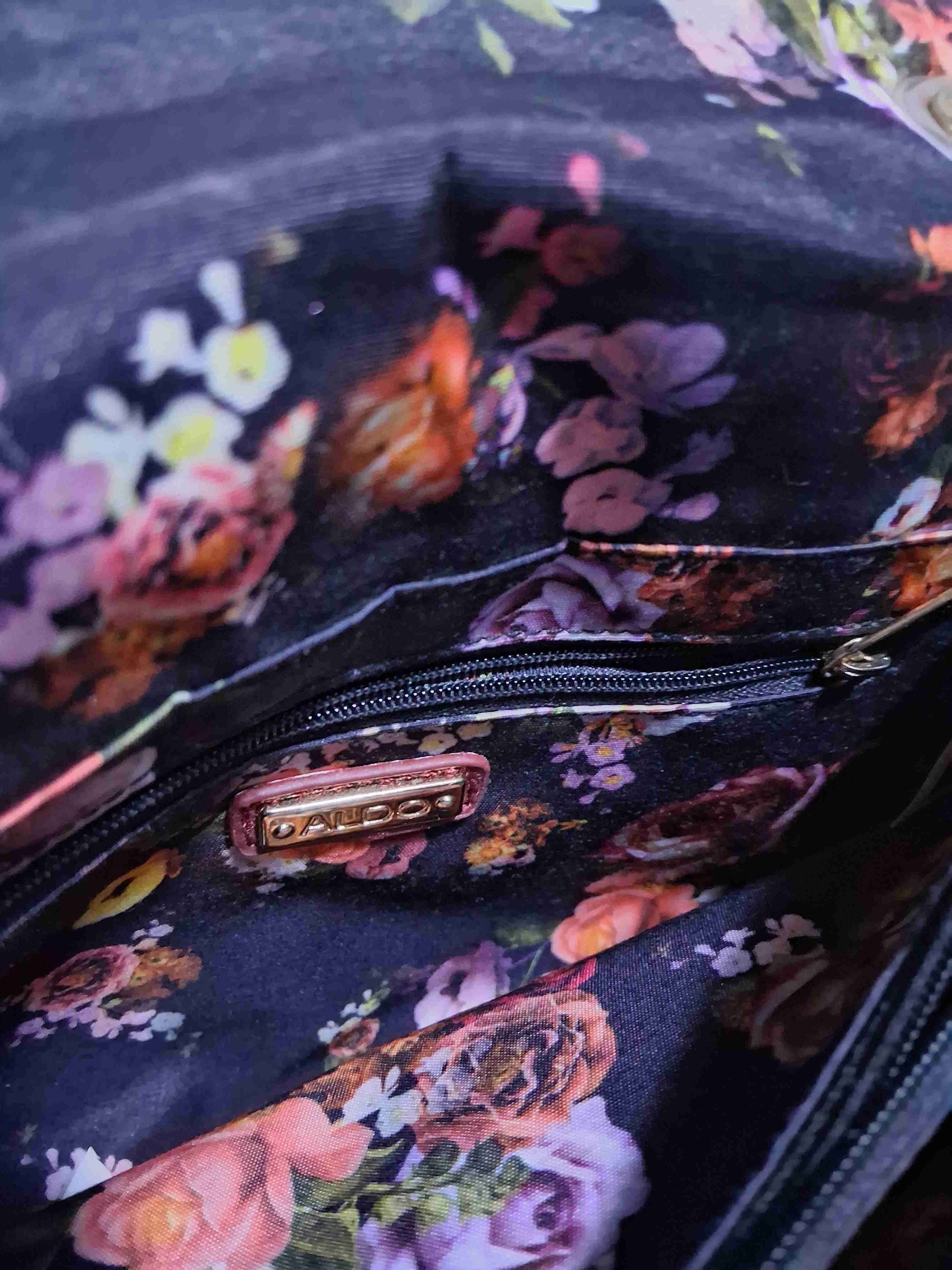 Cartera Aldo de cuero acolchada burdeo - miniatura 5