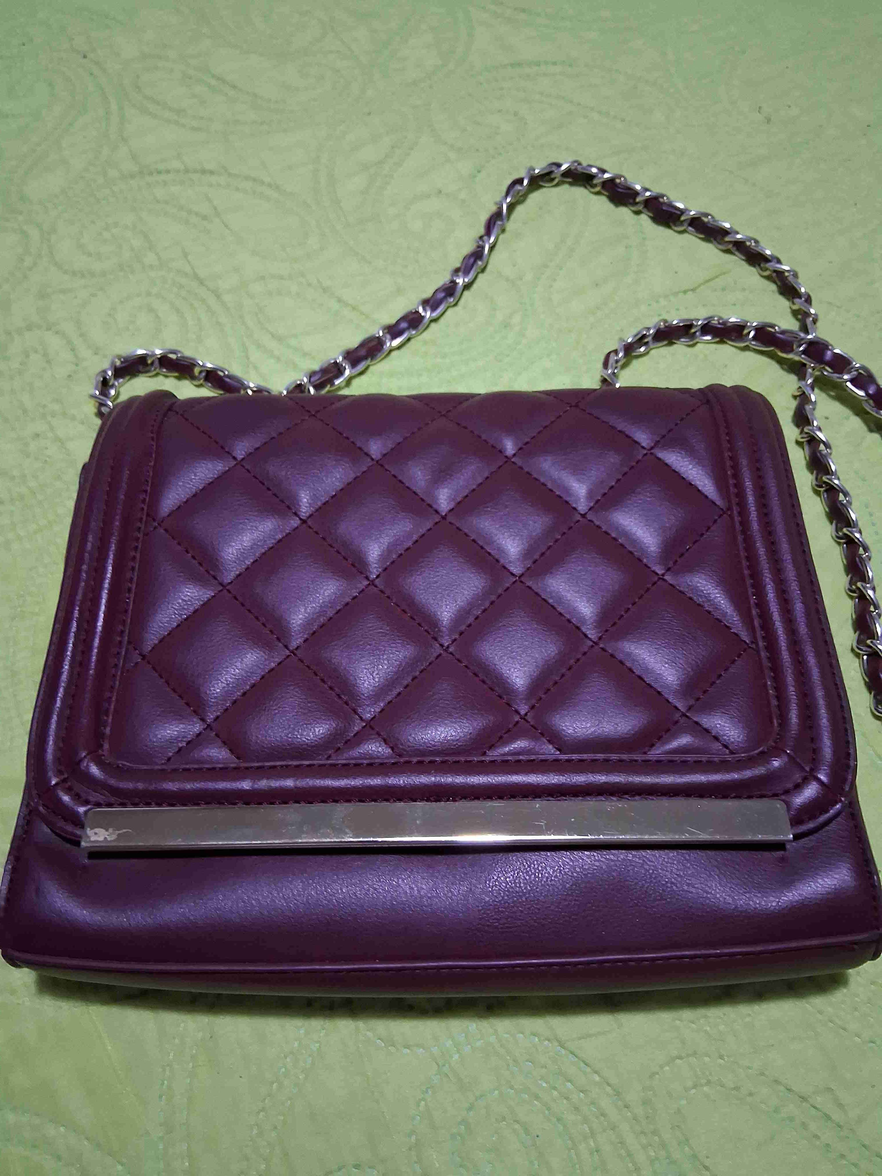 Cartera Aldo de cuero acolchada burdeo - miniatura 6