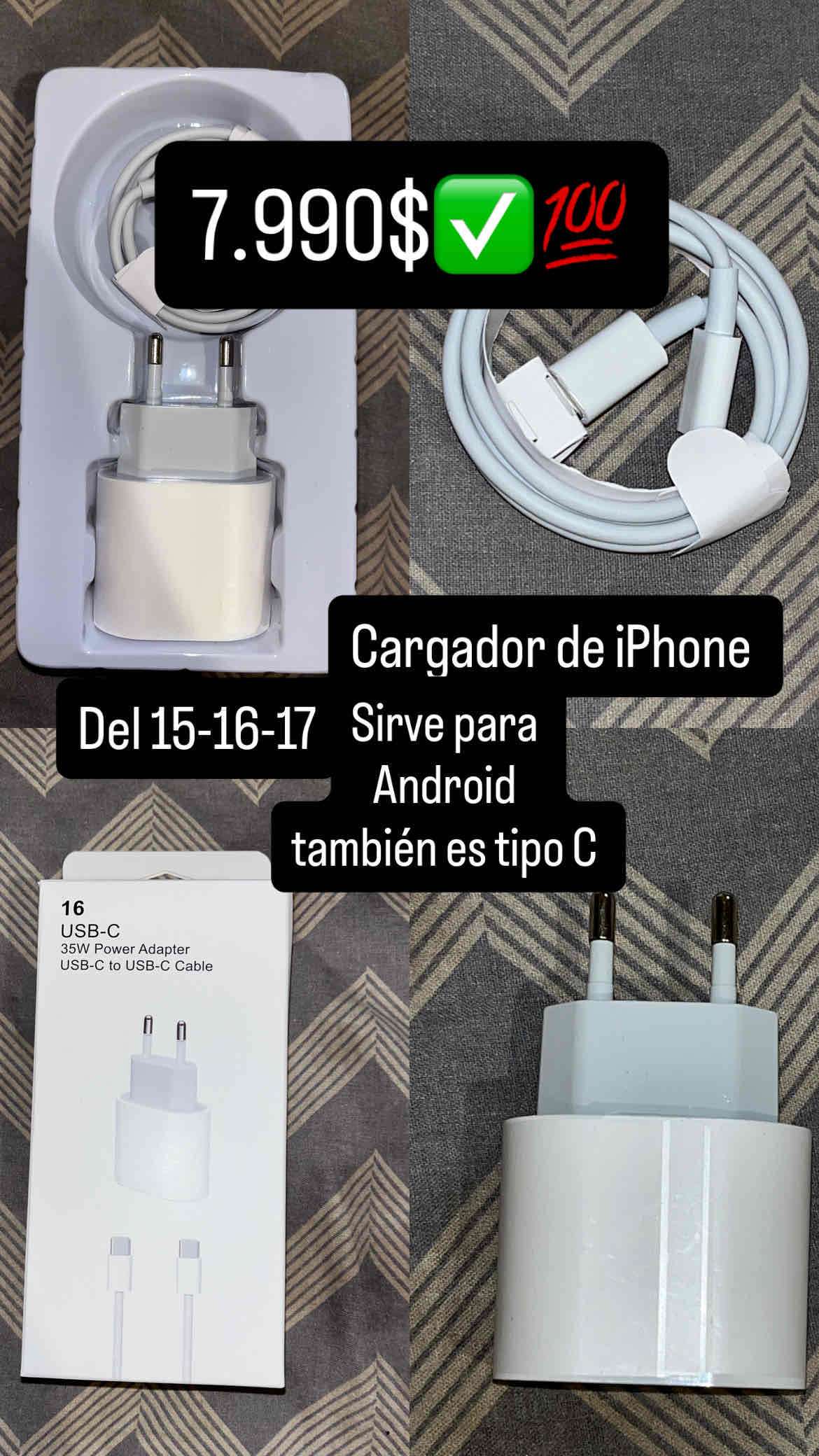 Cargador USB-C iPhone y Android - miniatura 1
