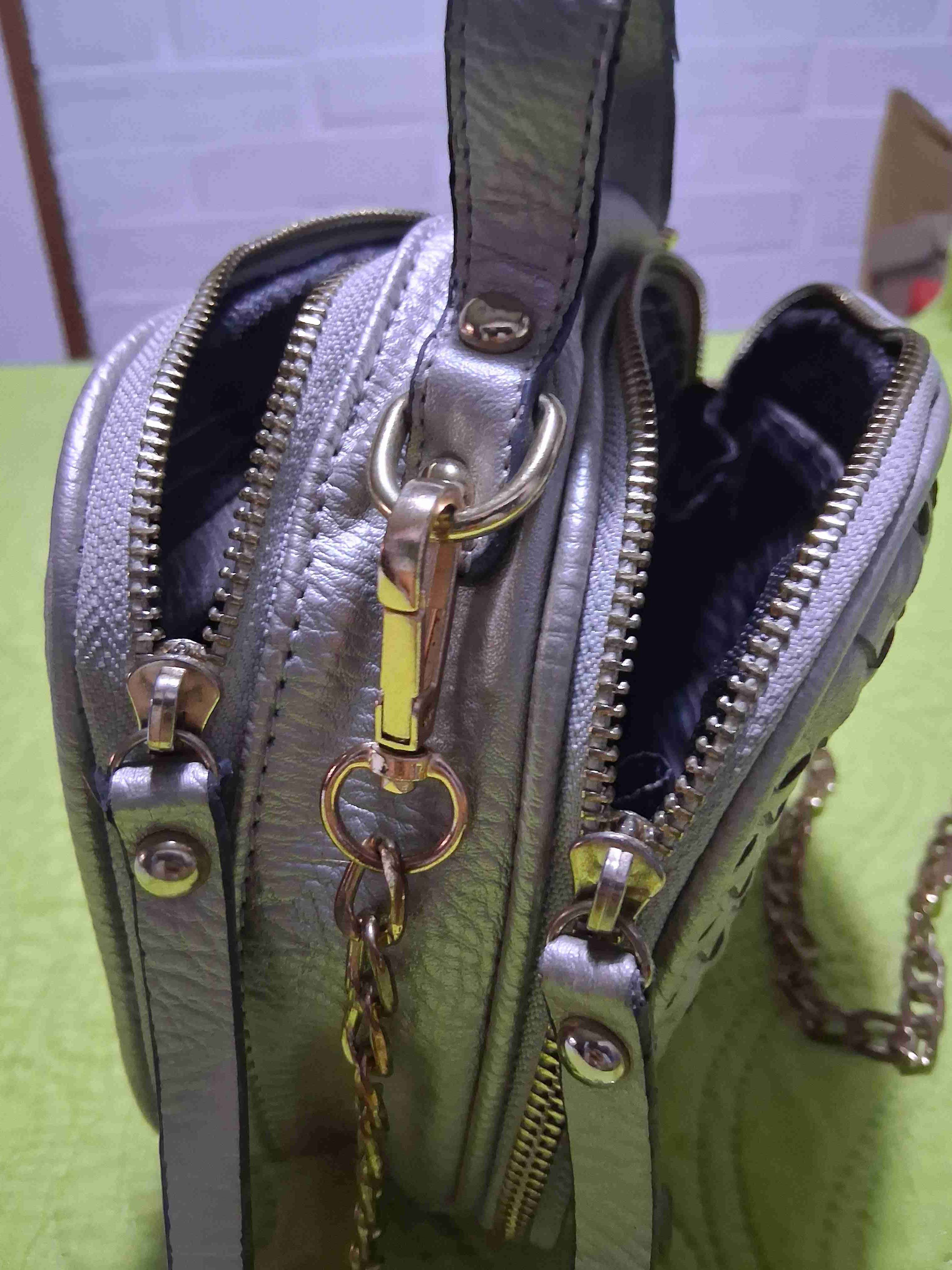 Cartera Ziol & Zaky plateada con diseño trenzado - 6