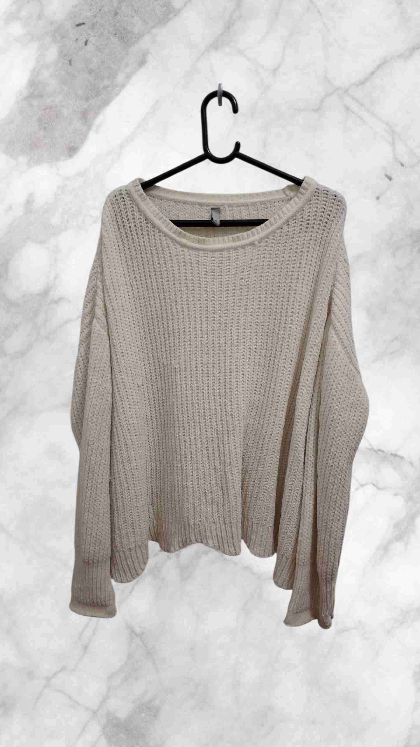 Suéter beige de punto