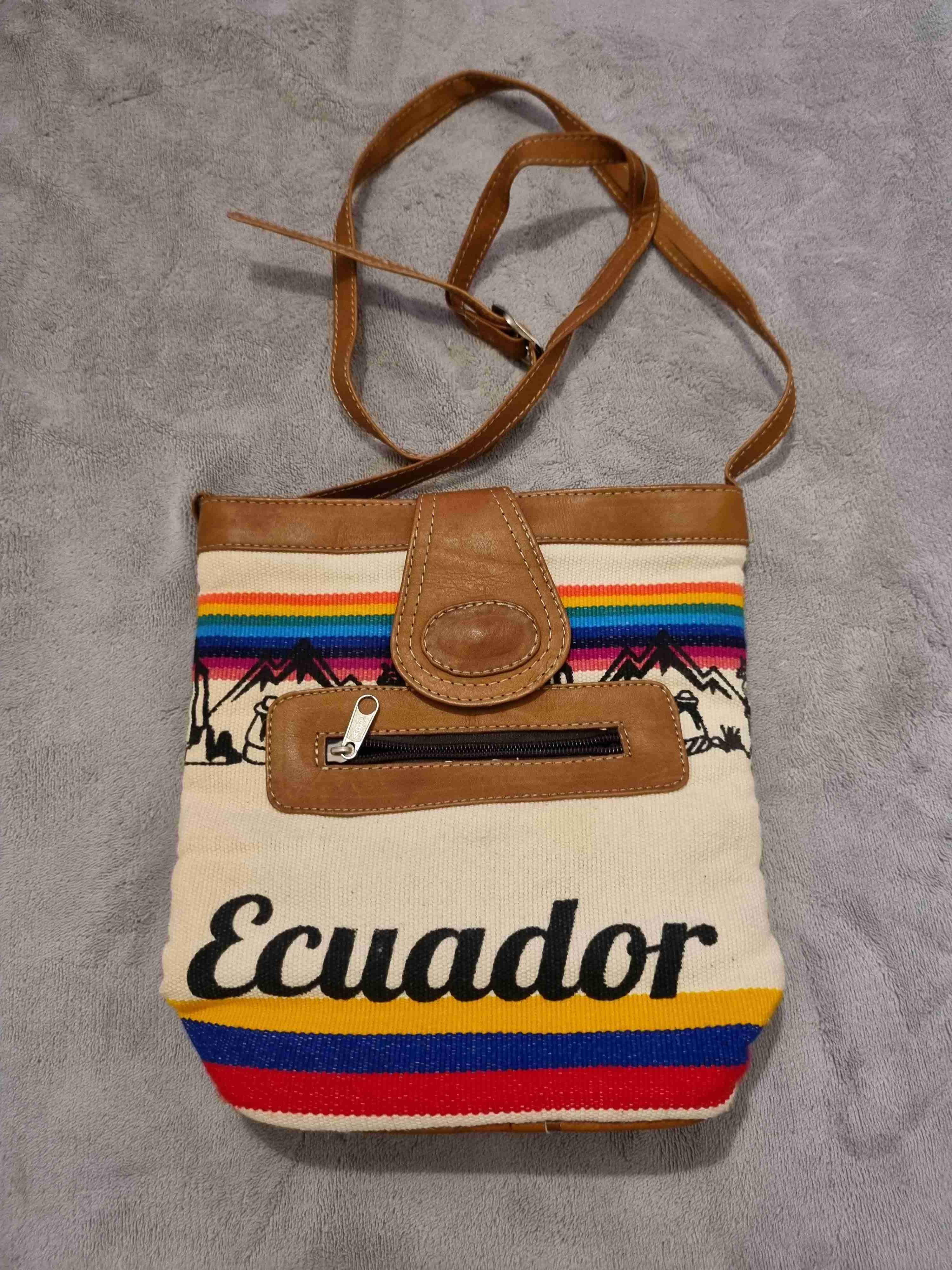 Bolso bandolera Ecuador colorido