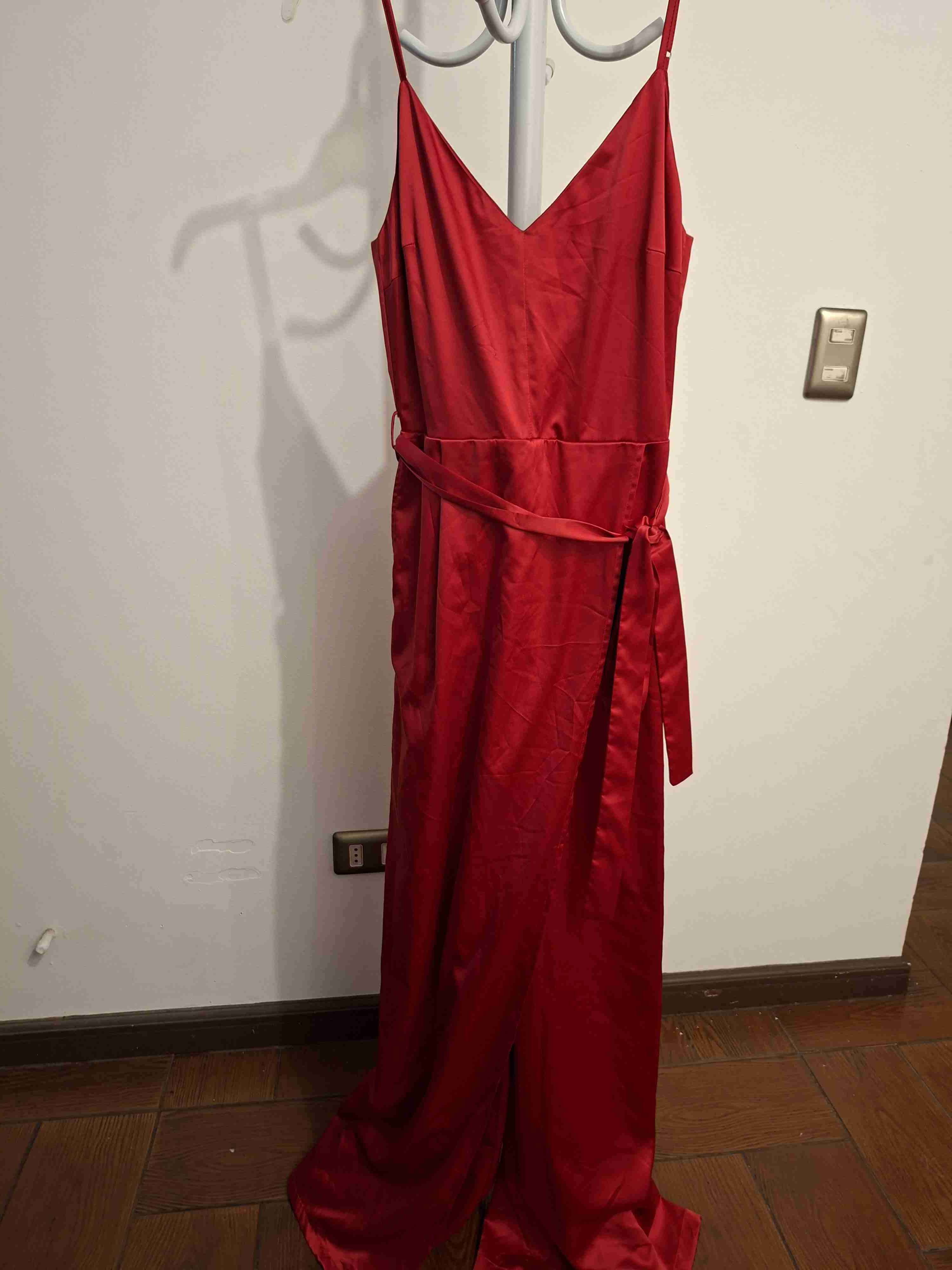 Enterito rojo elegante. Falda pantalón - miniatura 2