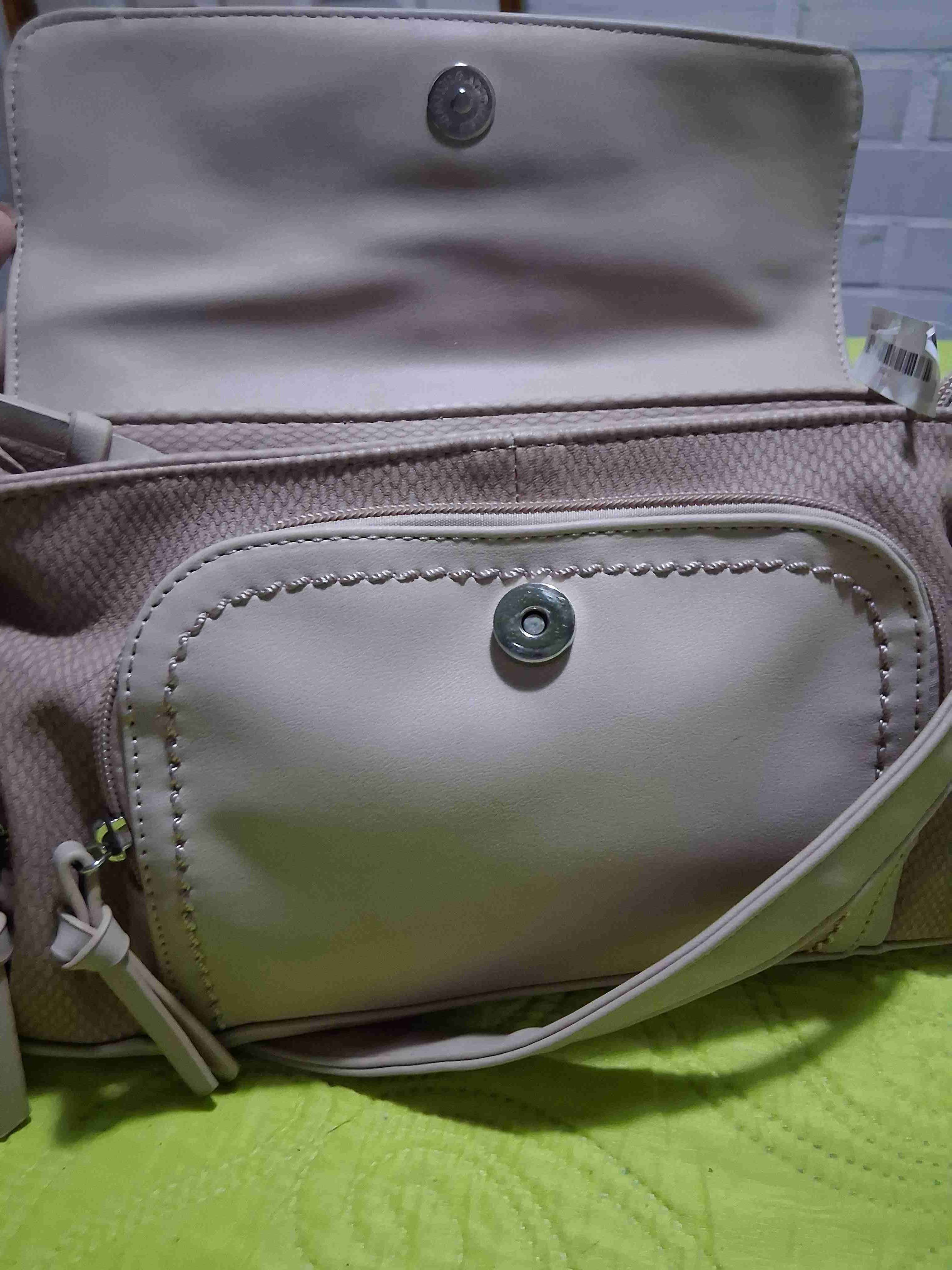 Cartera Danna rosa palo estilo casual - miniatura 3