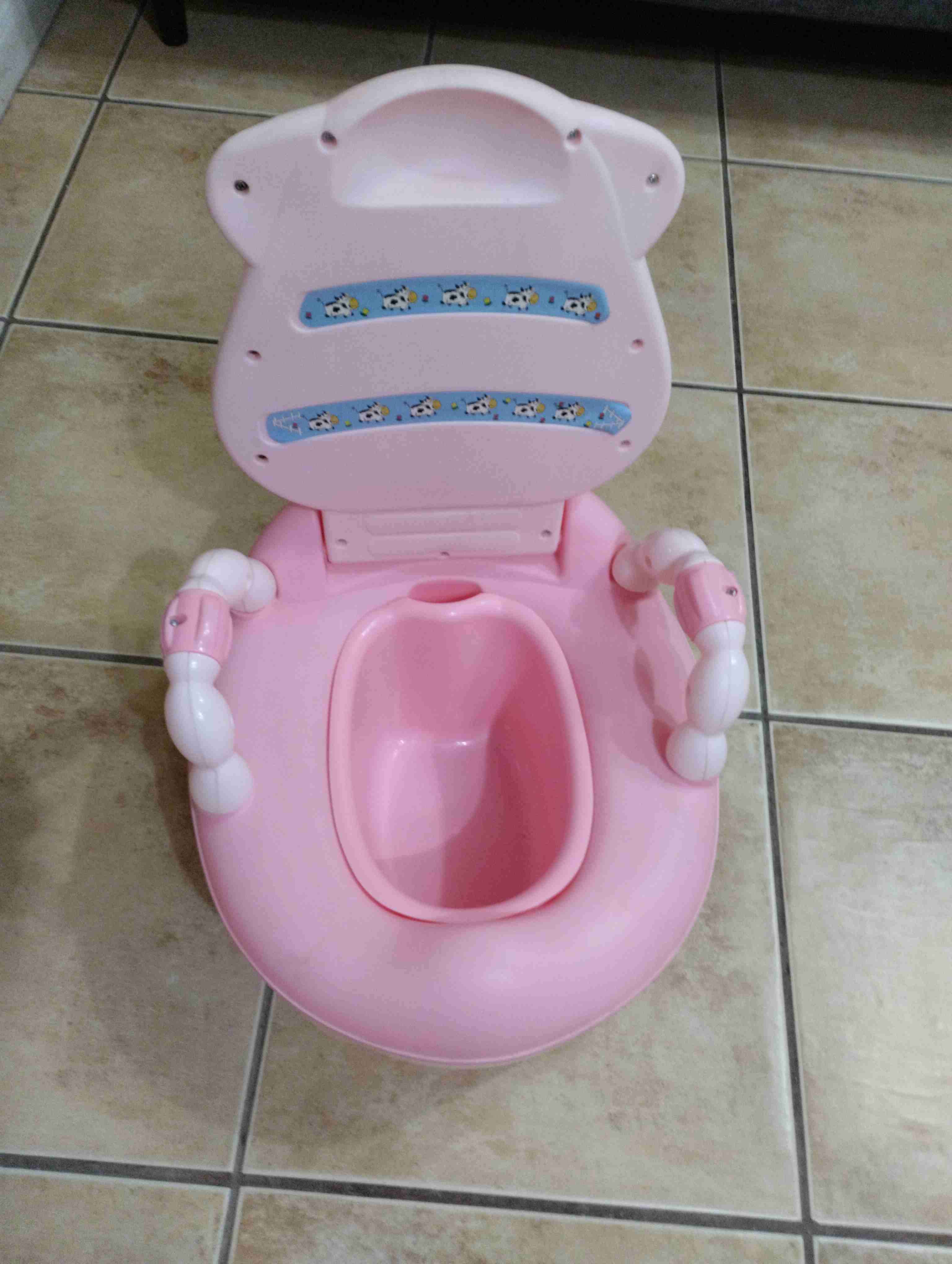 Silla de baño infantil rosa - miniatura 2