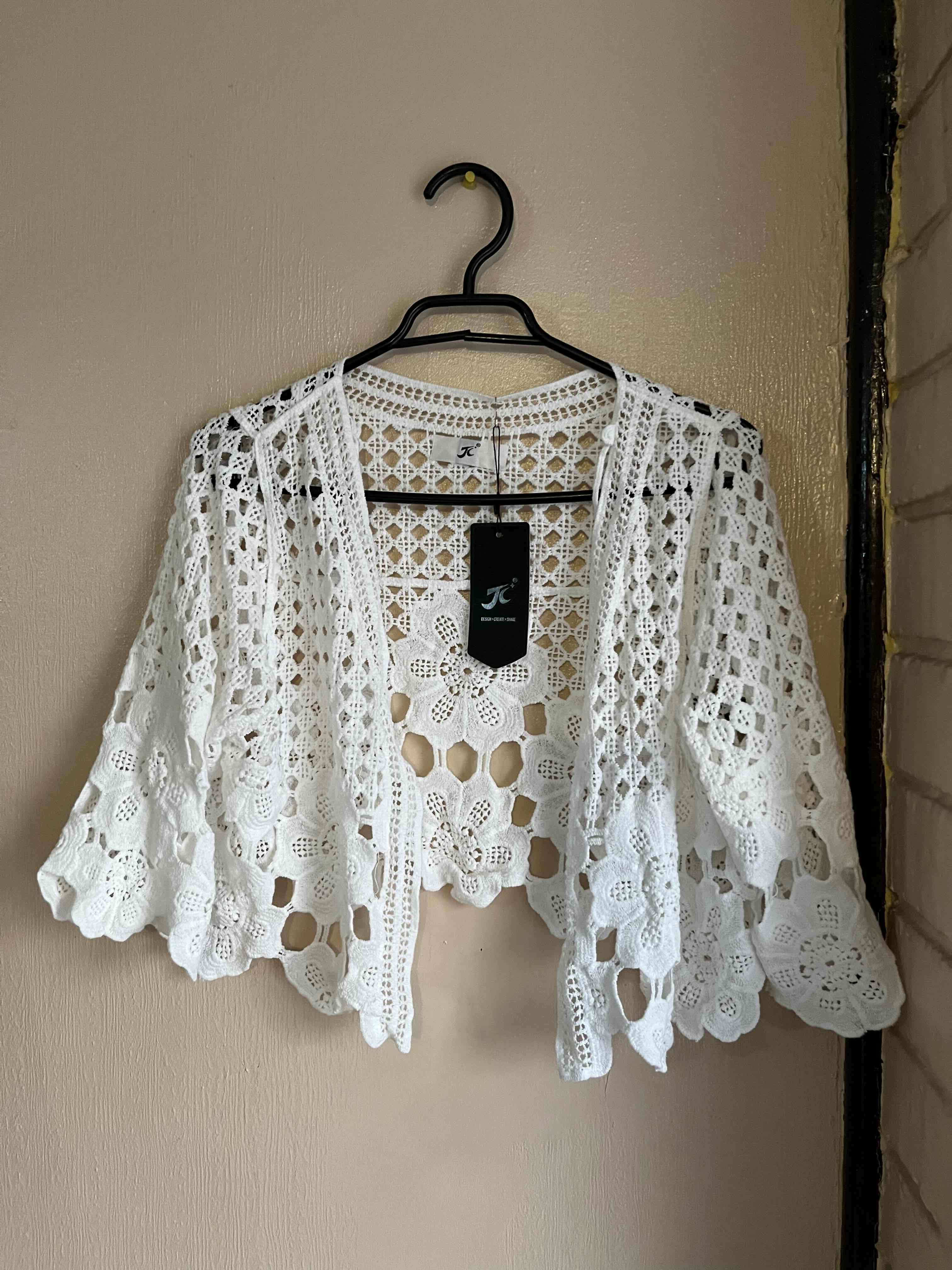 Chaleco calado blanco nuevo - miniatura 1