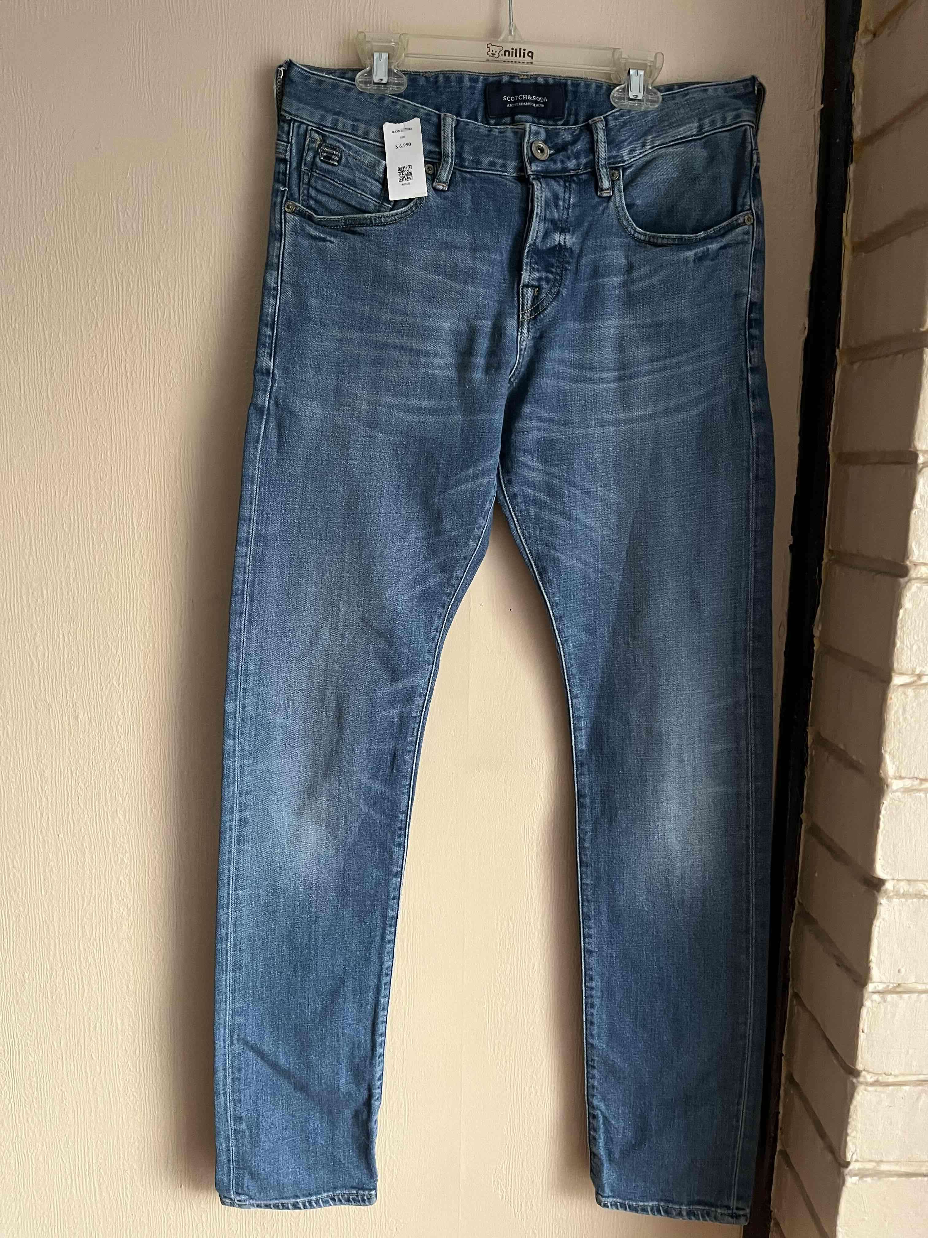 Jeans azules talla 36-38 elasticado - 1