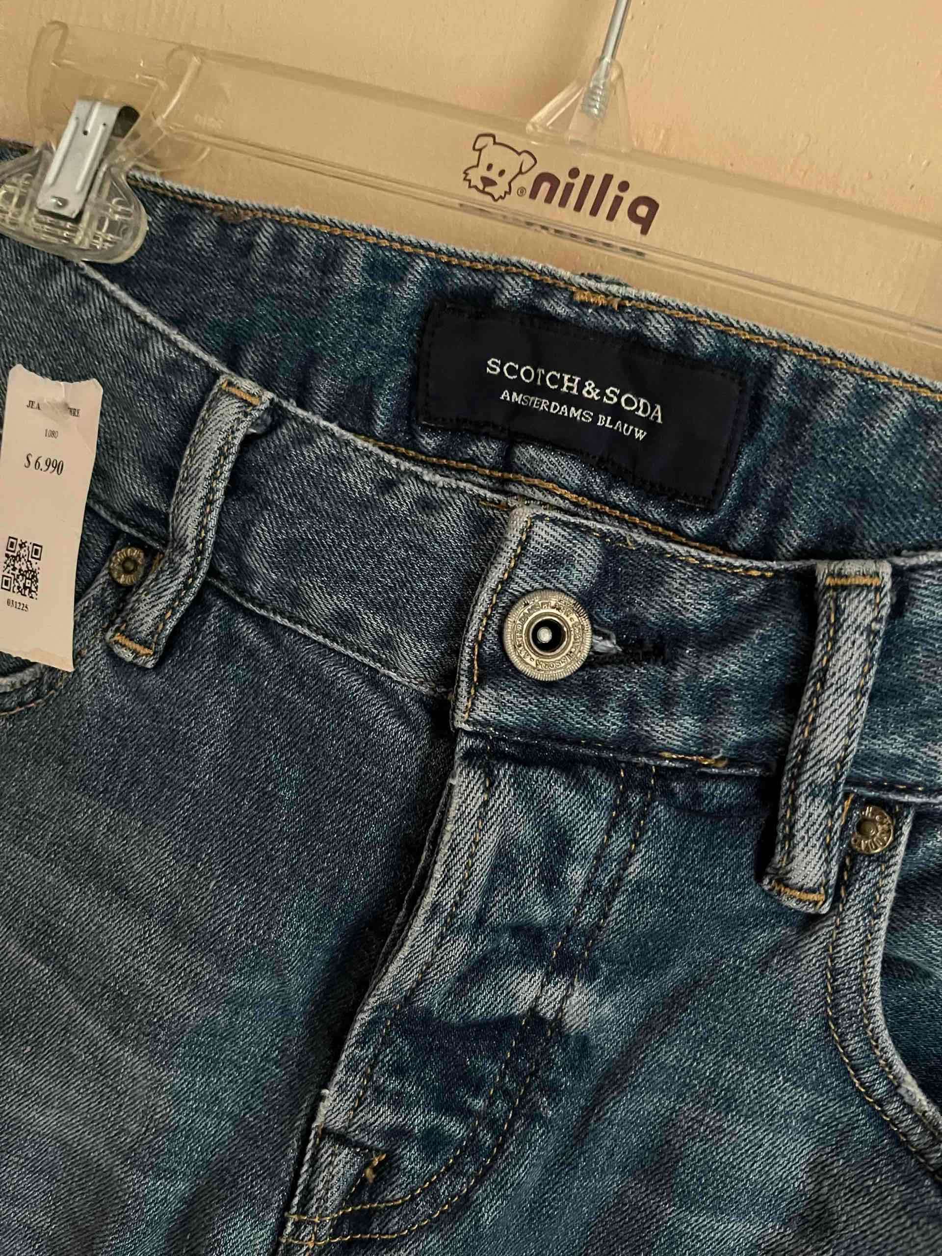 Jeans azules talla 36-38 elasticado - 3