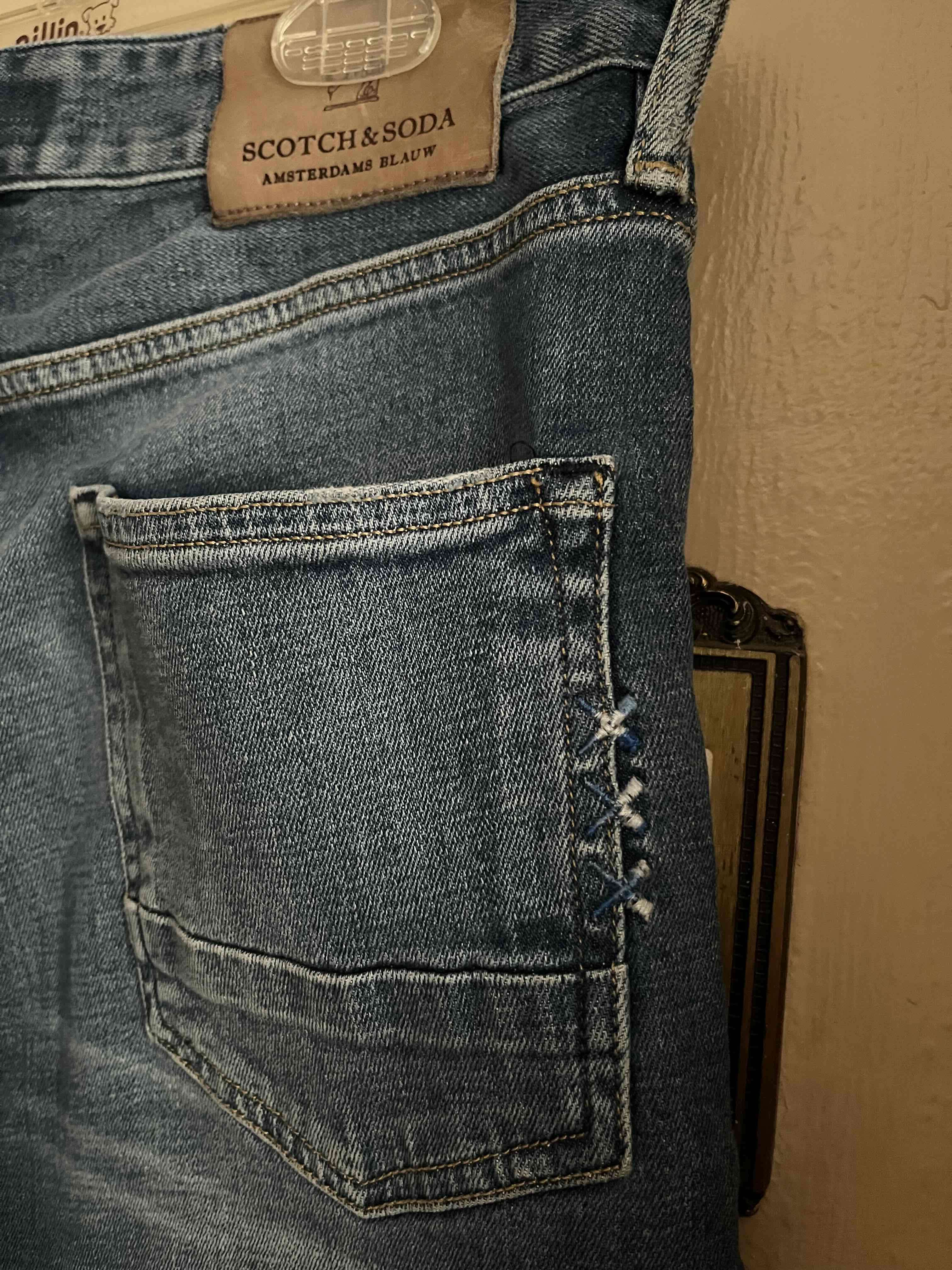 Jeans azules talla 36-38 elasticado - 4