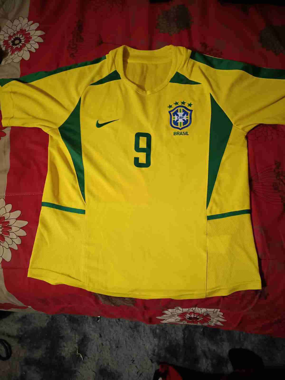 Camiseta Brasil amarilla número 9 - miniatura 1