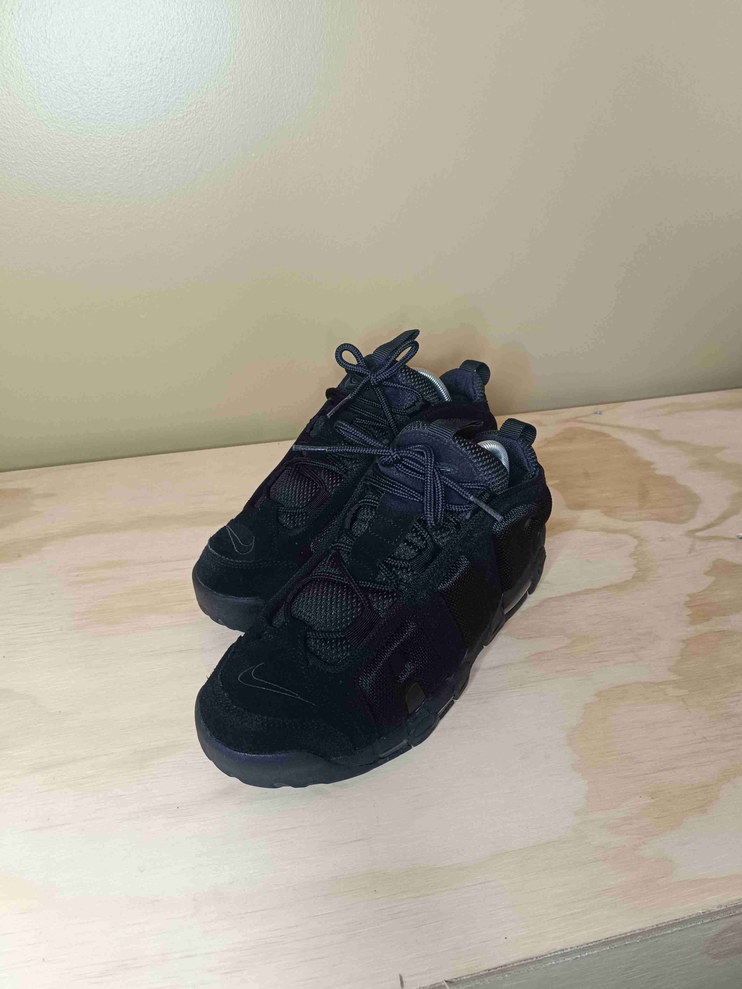 Nike Air More Uptempo Triple Black Talla 8 US OG - miniatura 2