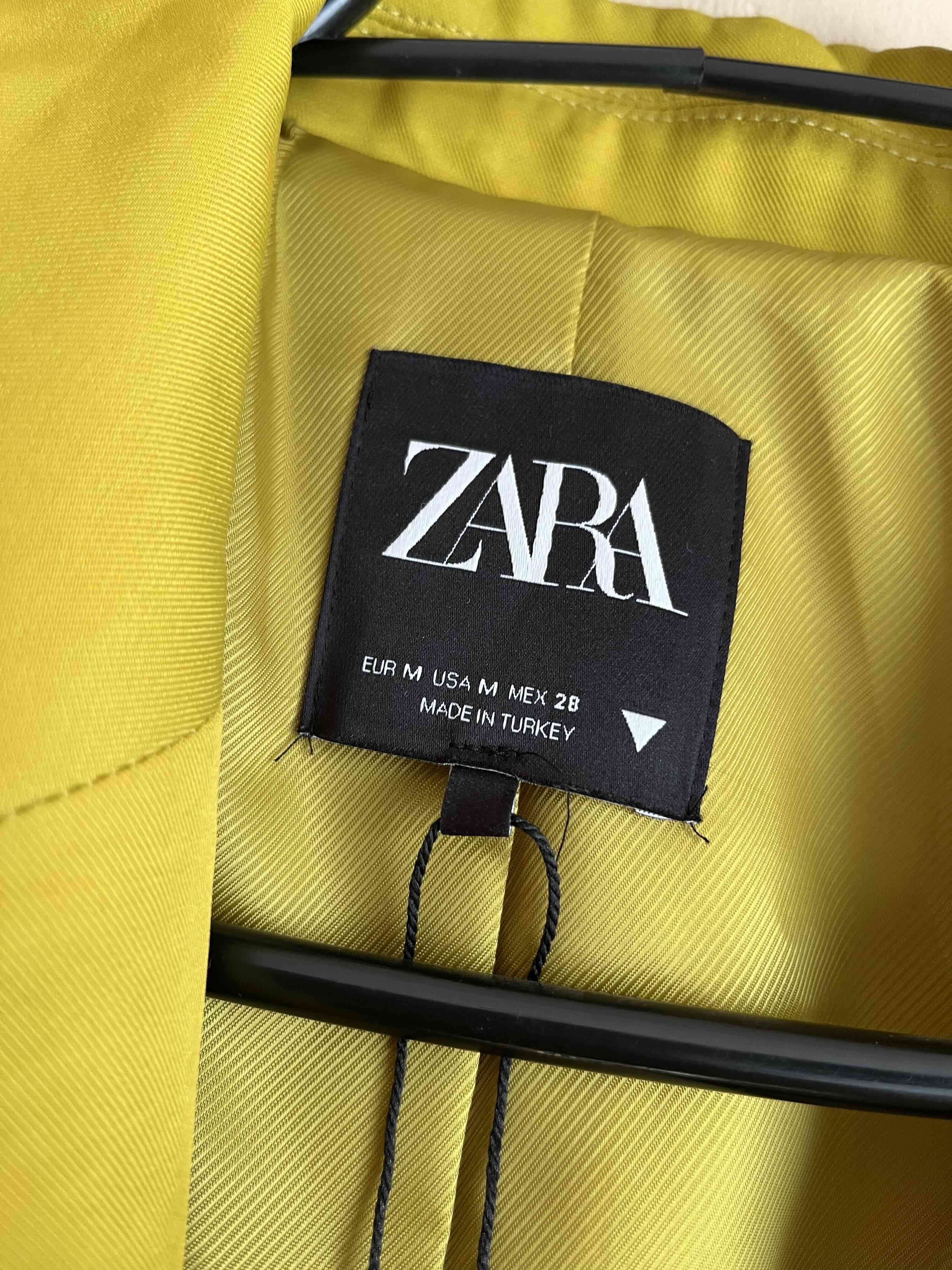 Blazer verde/amarillo ZARA talla M - miniatura 3
