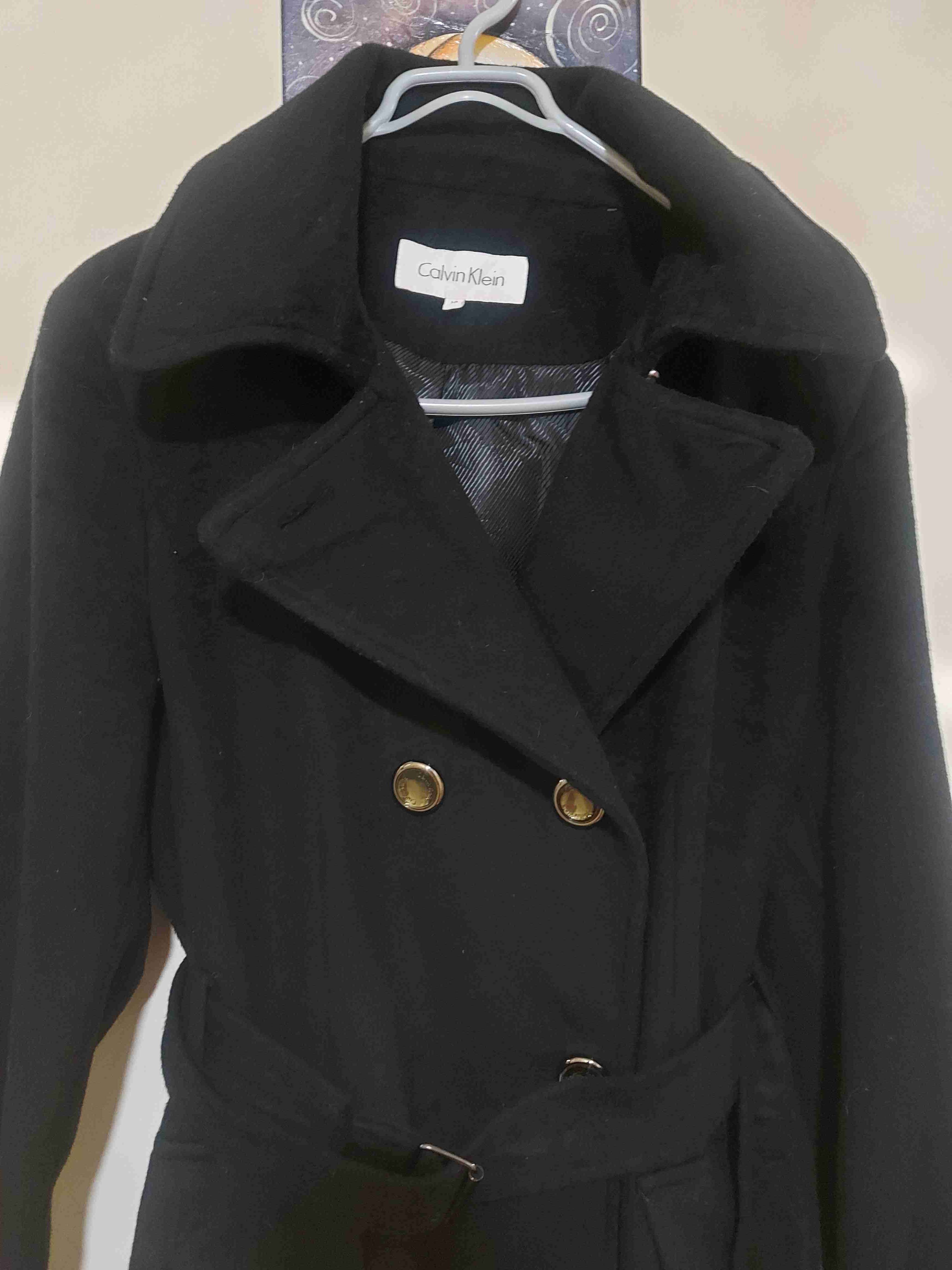 Abrigo negro Calvin Klein, talla L - 2