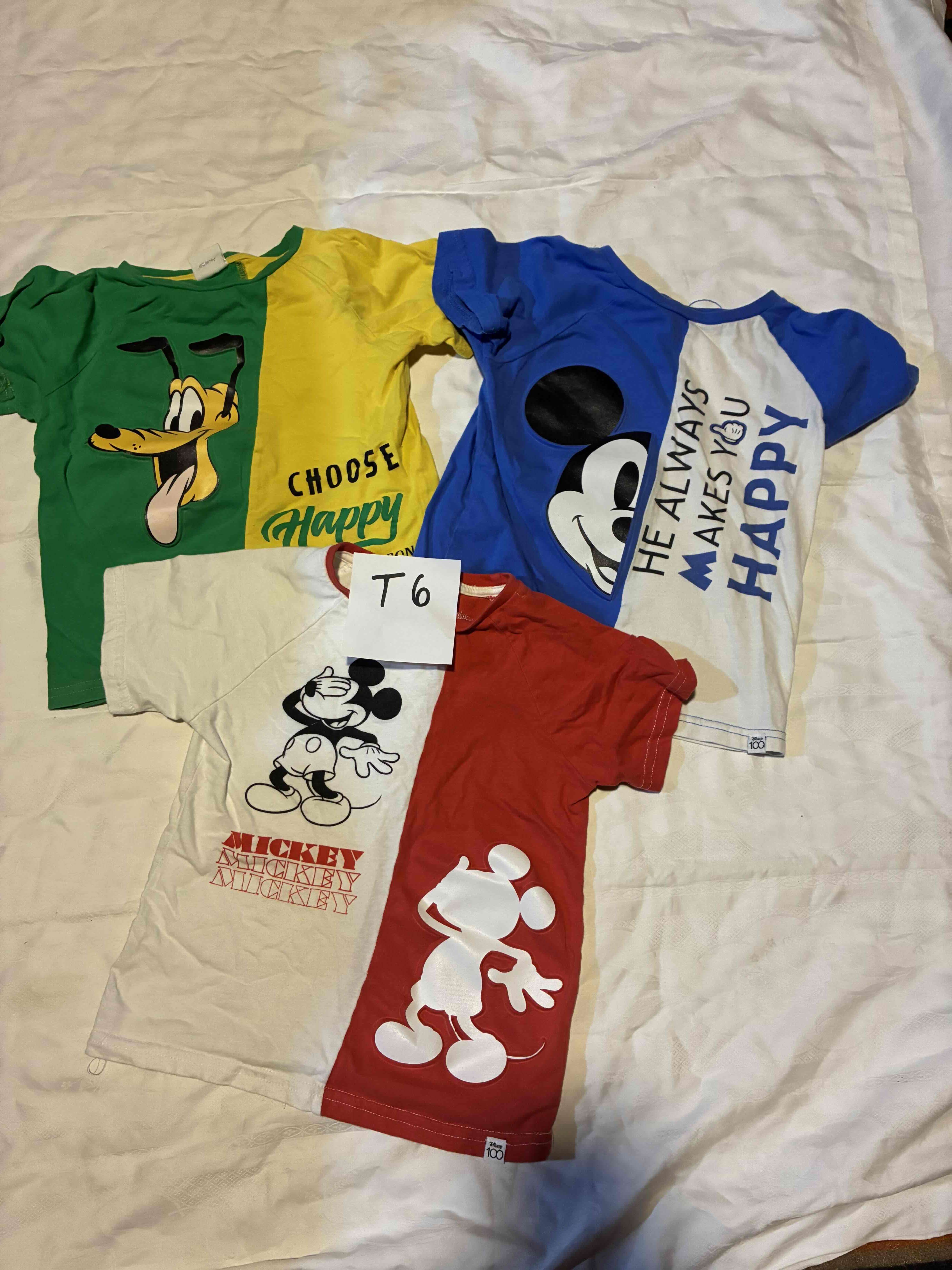 Poleras infantiles Disney variadas talla 6 - 1