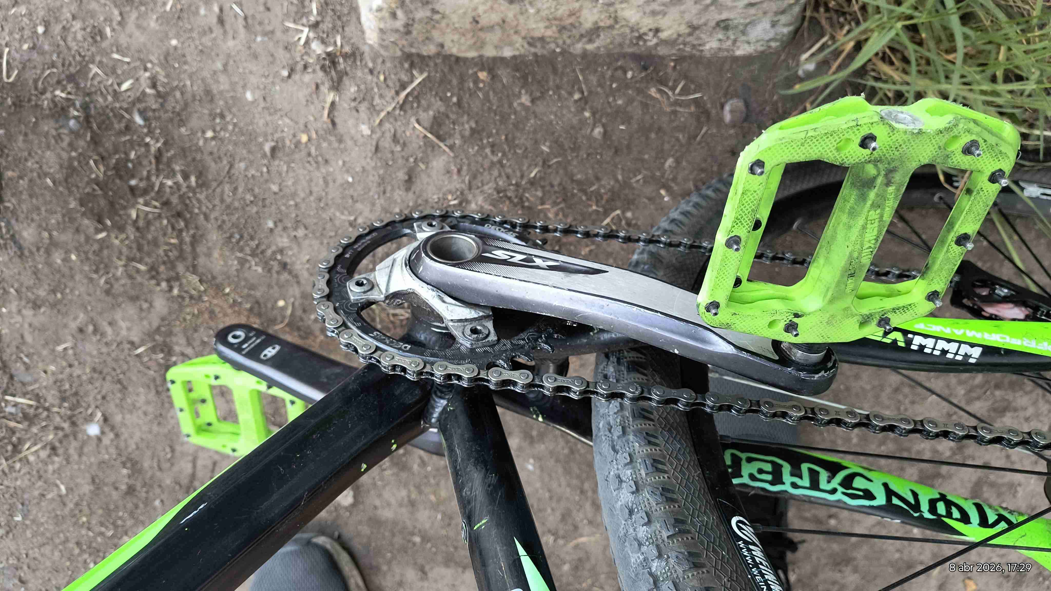 Bicicleta Venzo verde y negra - miniatura 2