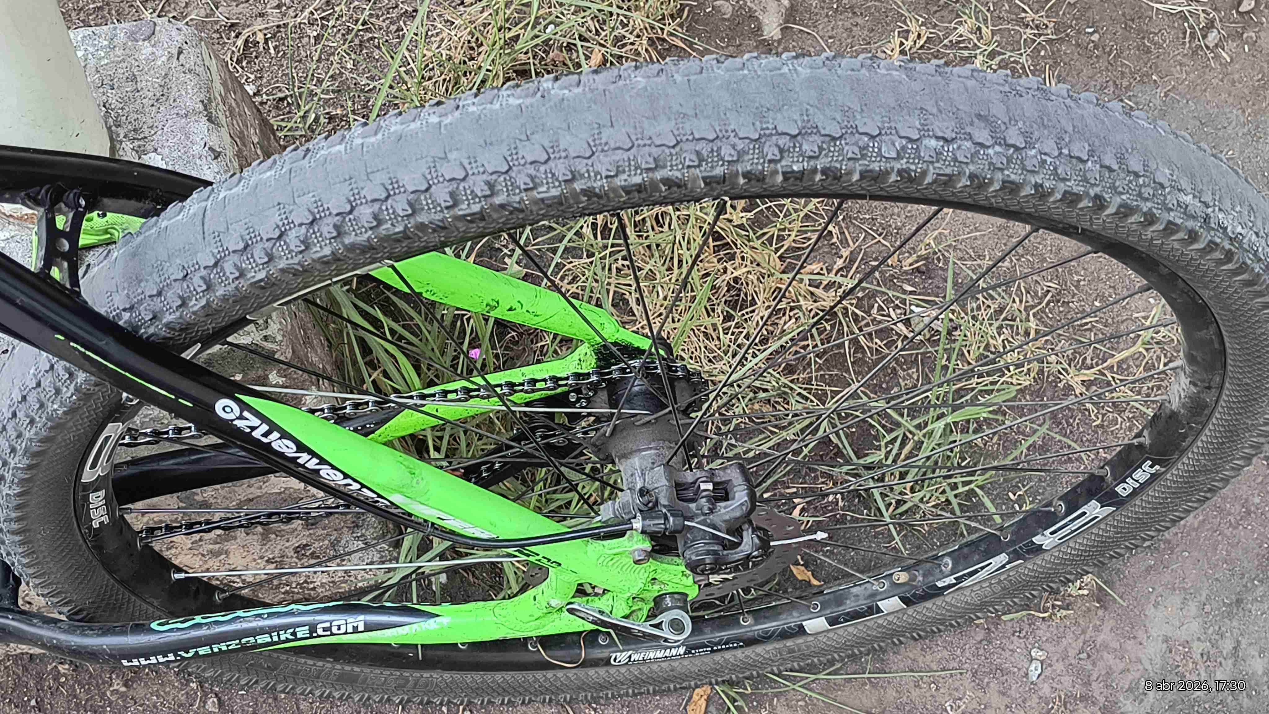 Bicicleta Venzo verde y negra - miniatura 6