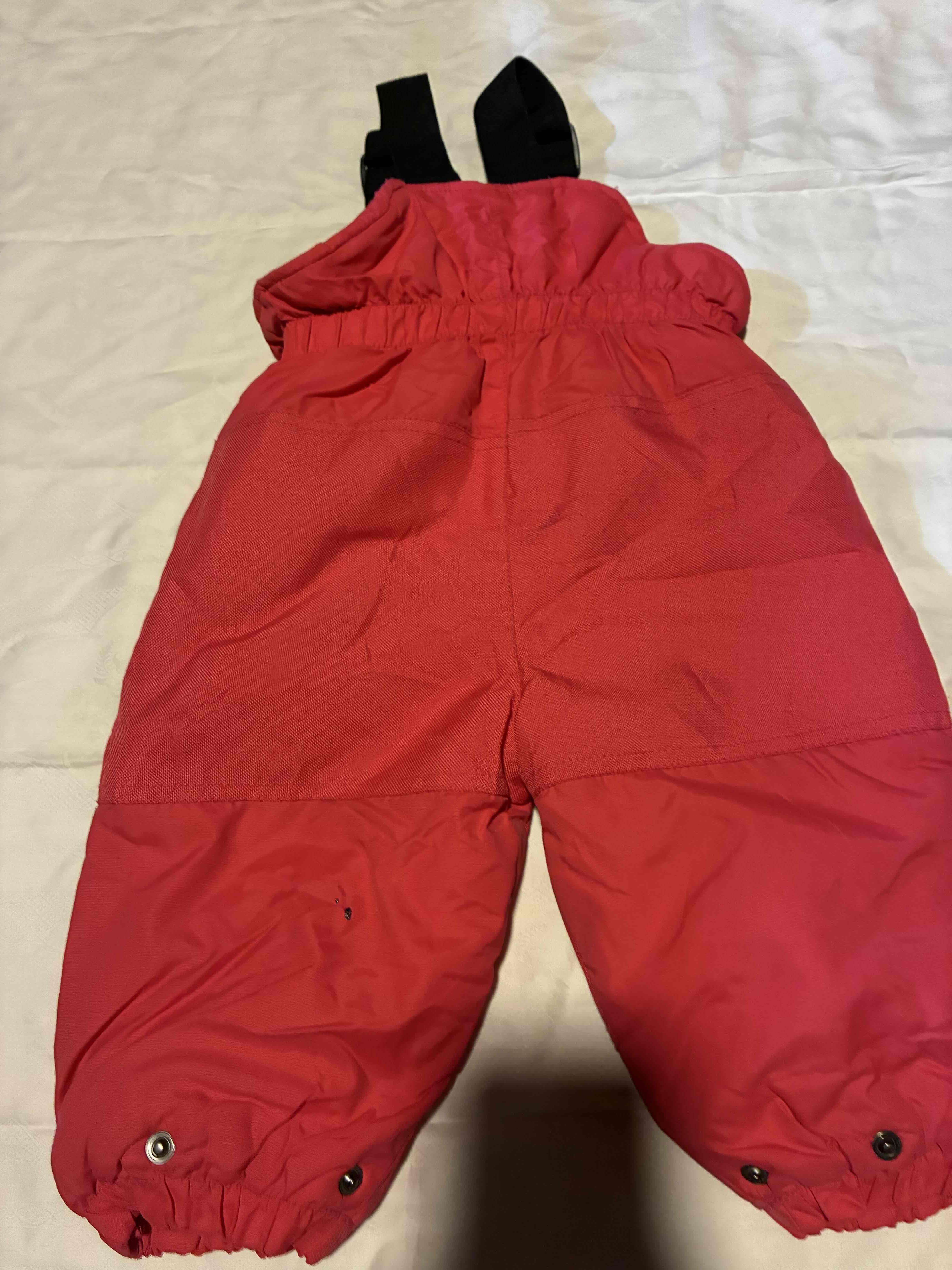 Pantalón de nieve rojo 12 meses - miniatura 2