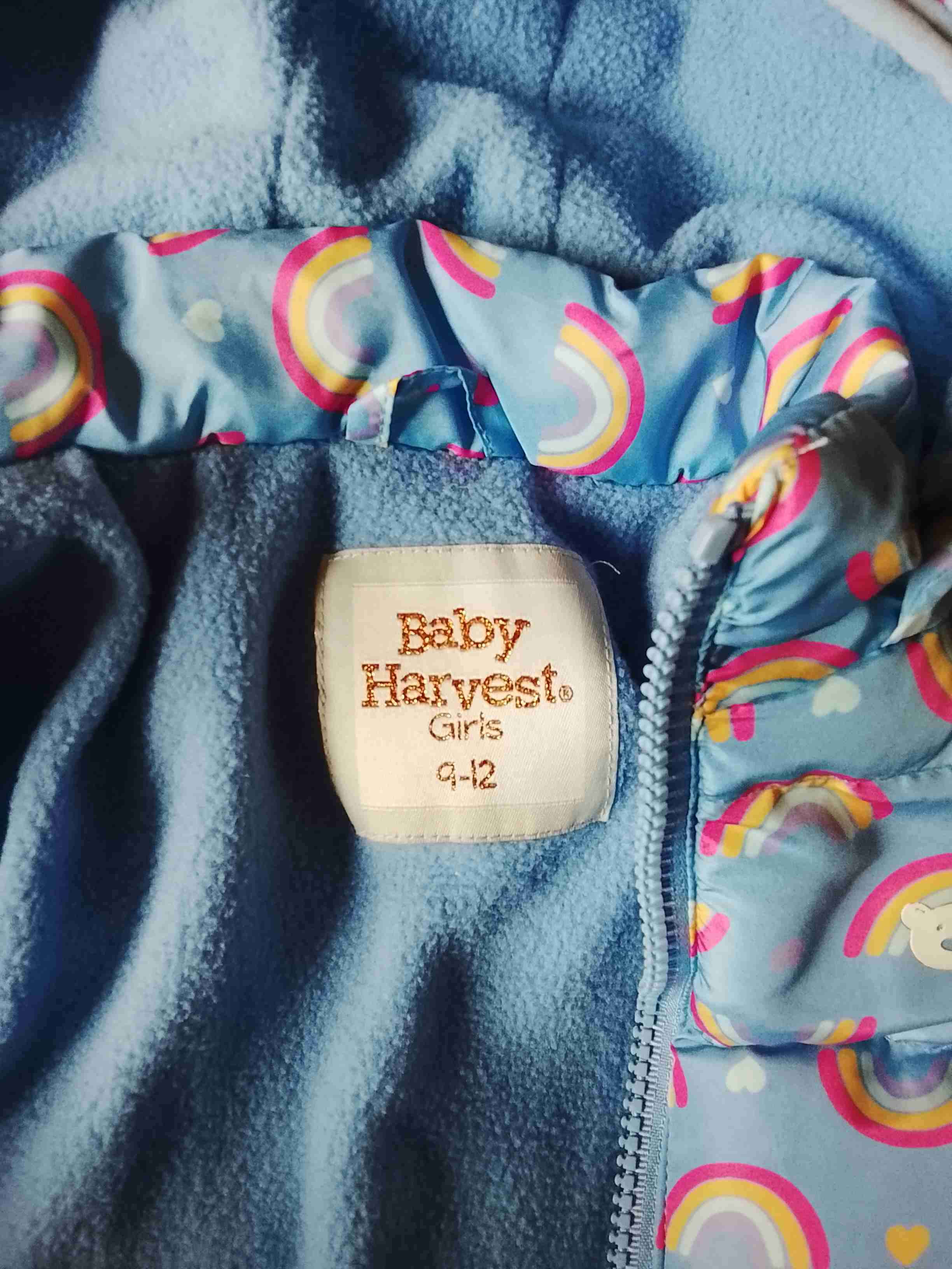 Chaqueta infantil azul con arcoíris - miniatura 2