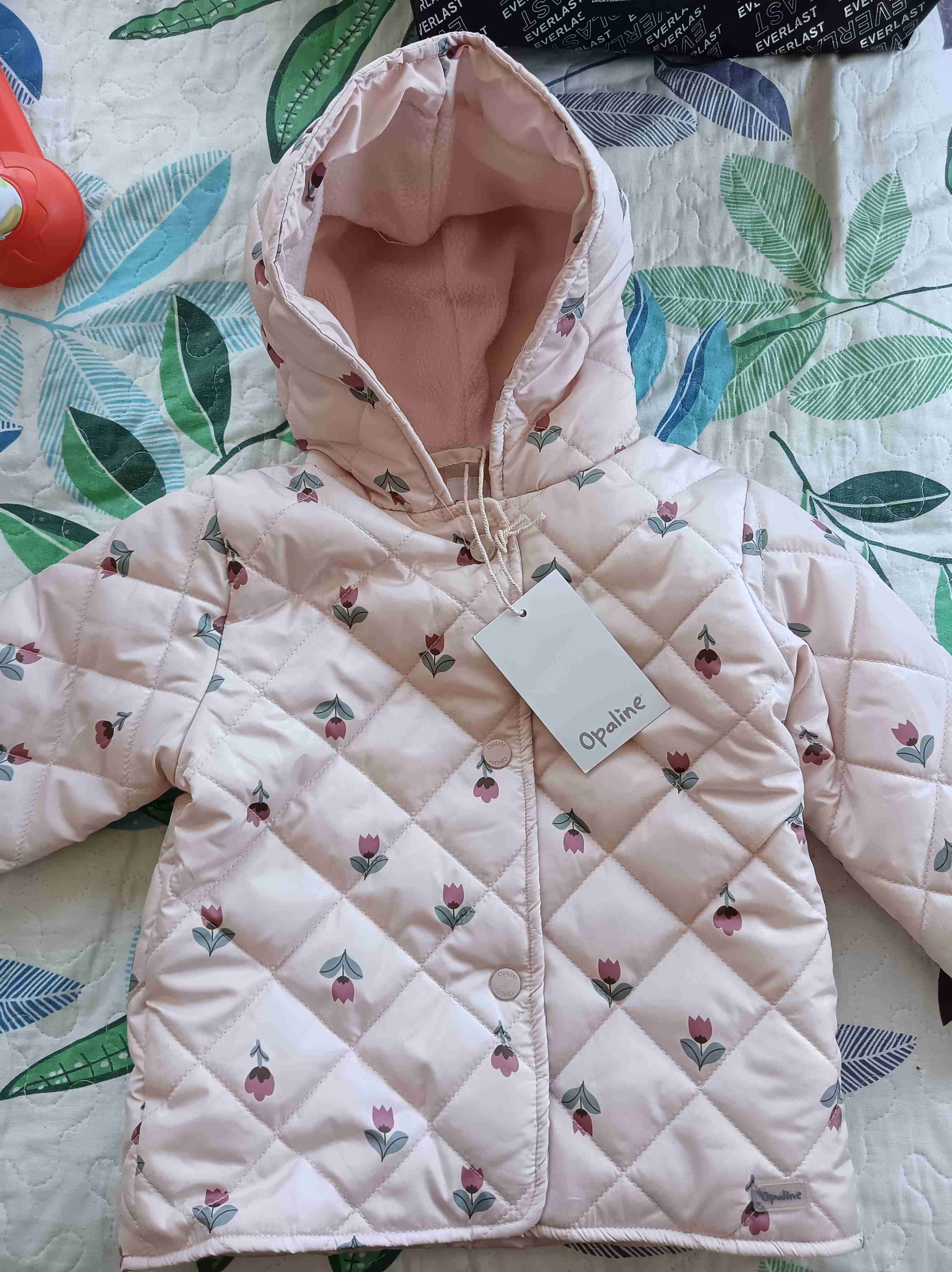 Chaqueta acolchada floral rosa 18M - miniatura 4