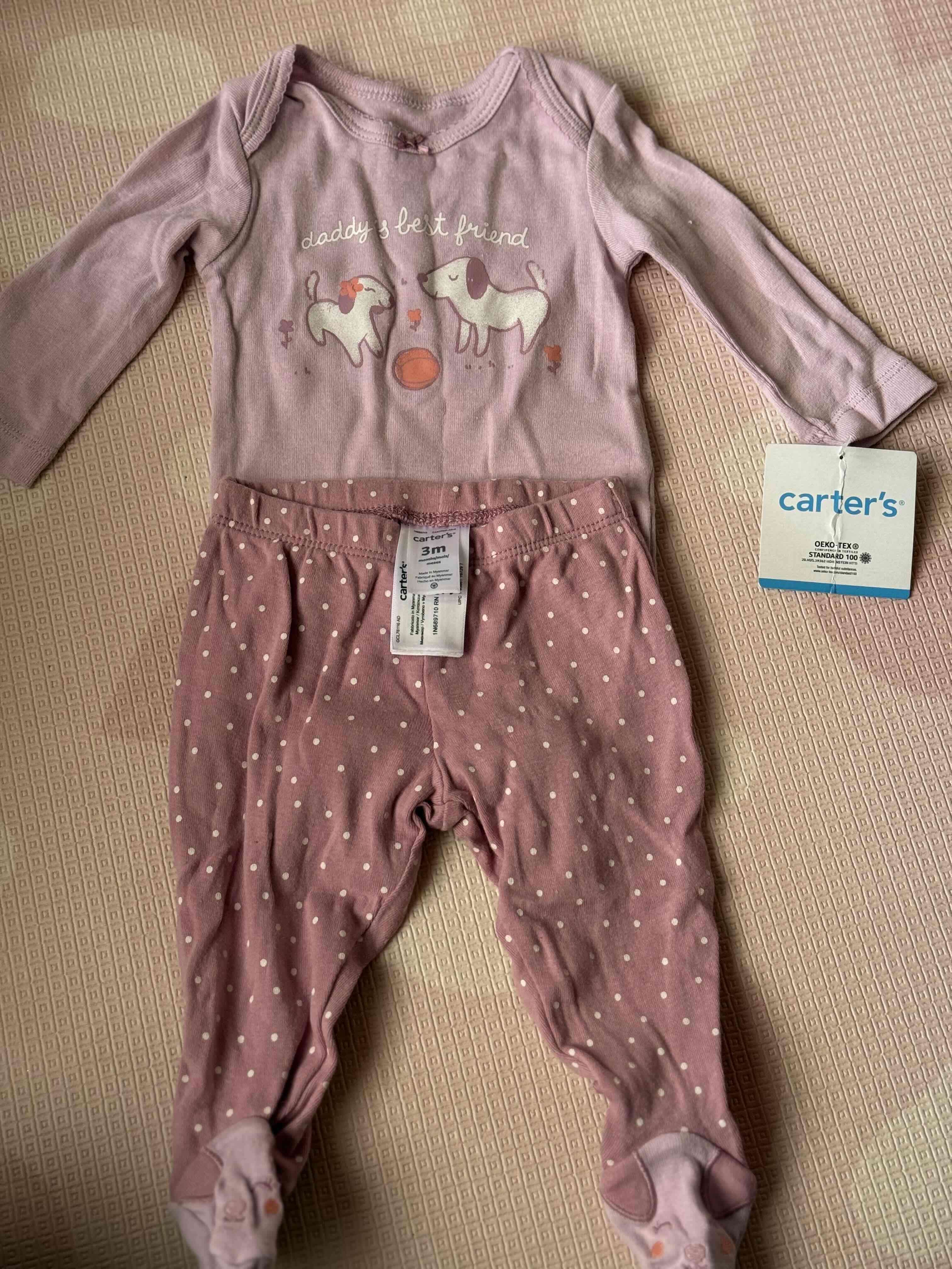 Pijama rosado para bebé Carter's