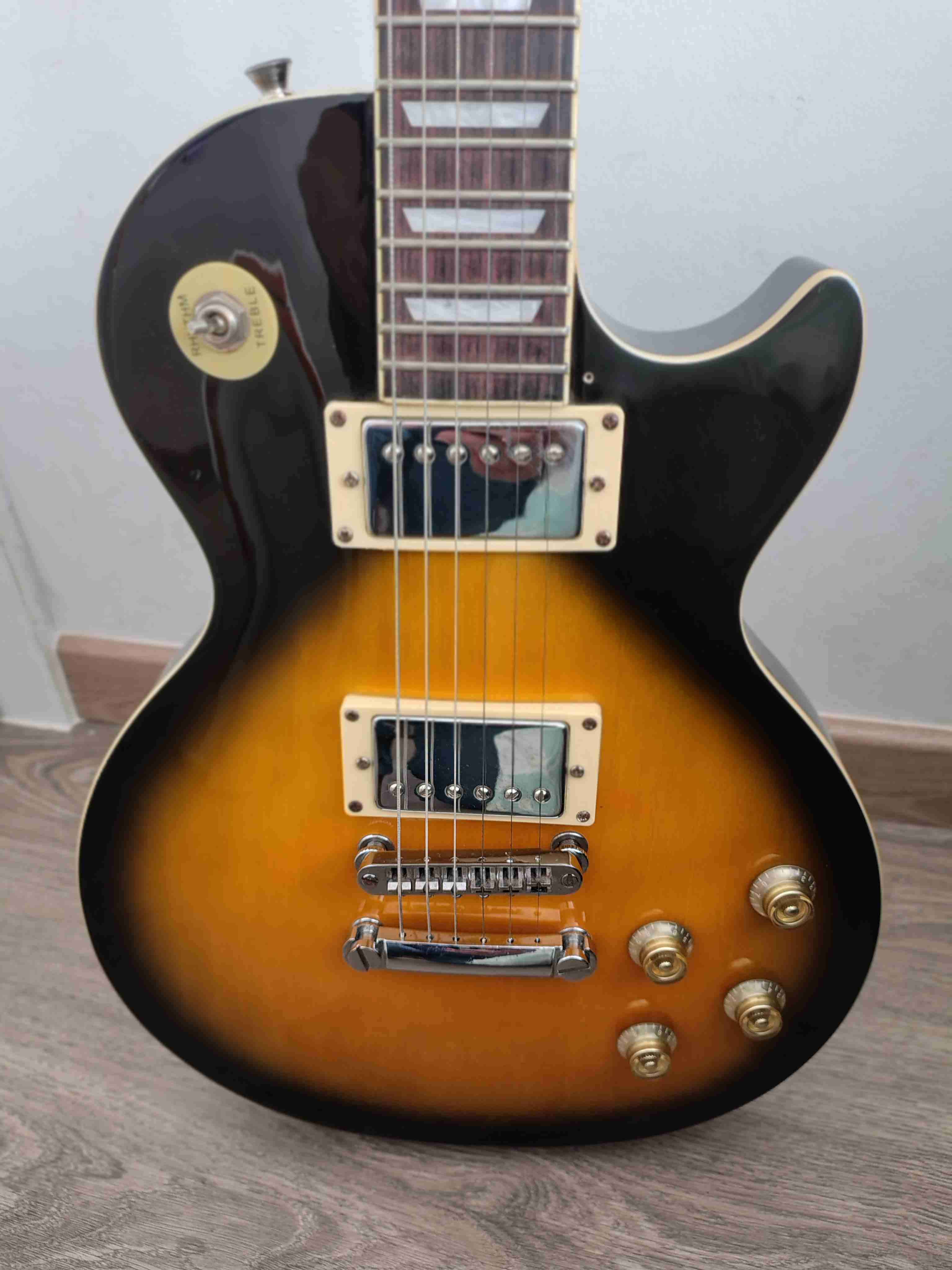 Guitarra eléctrica Freeman sunburst - miniatura 2