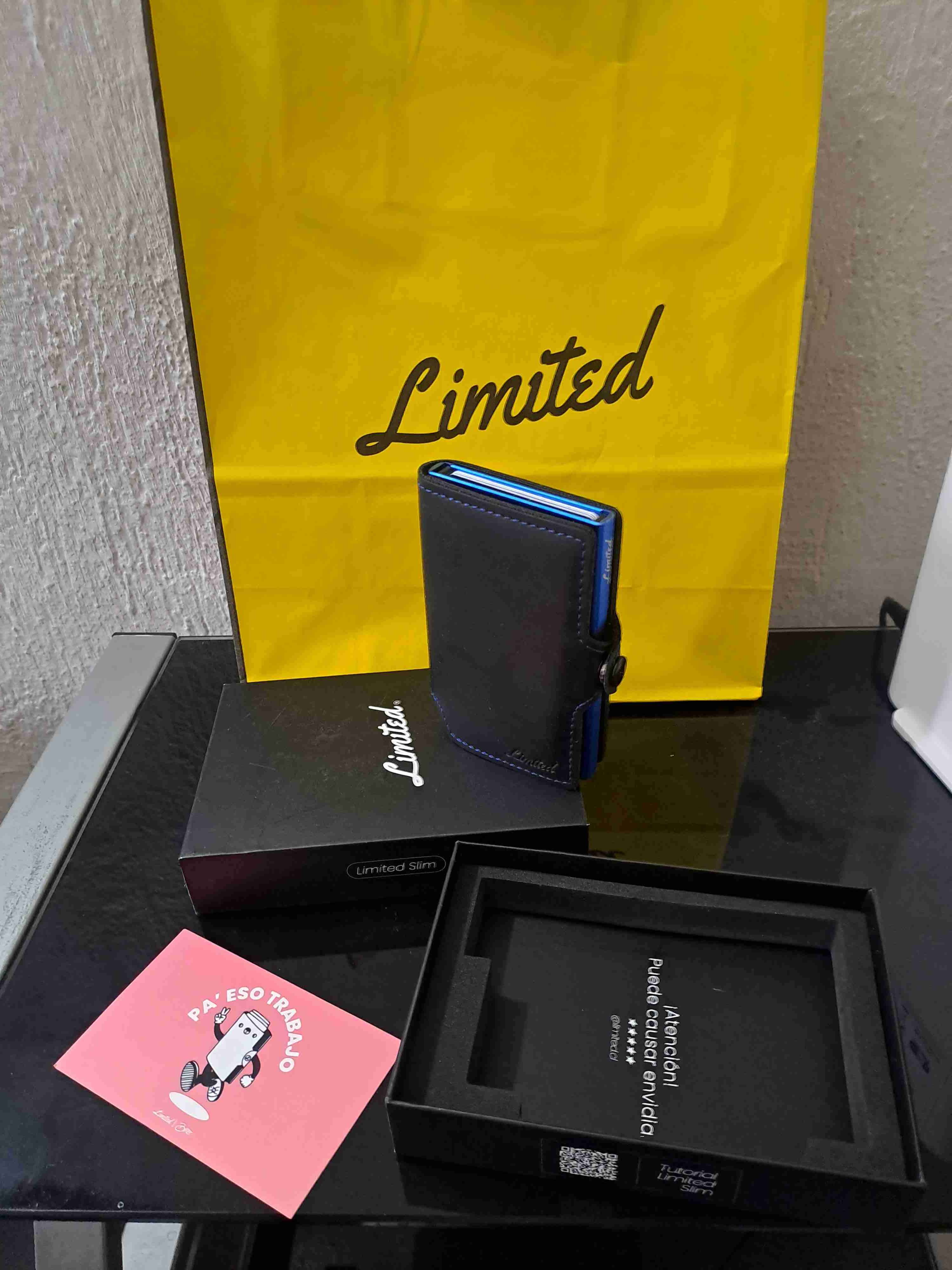 Tarjetero negro Limited nueva - miniatura 2