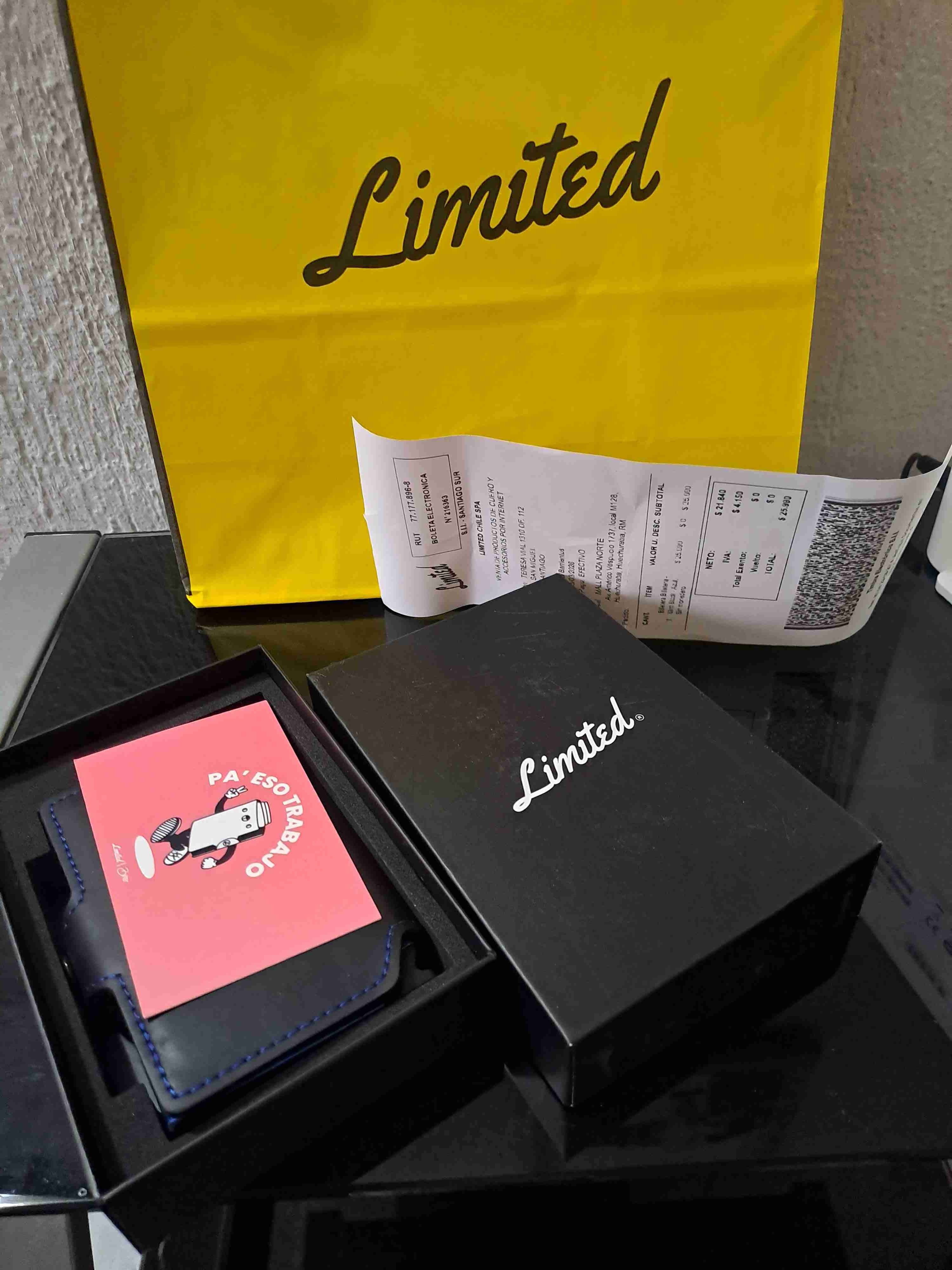 Tarjetero negro Limited nueva - miniatura 3