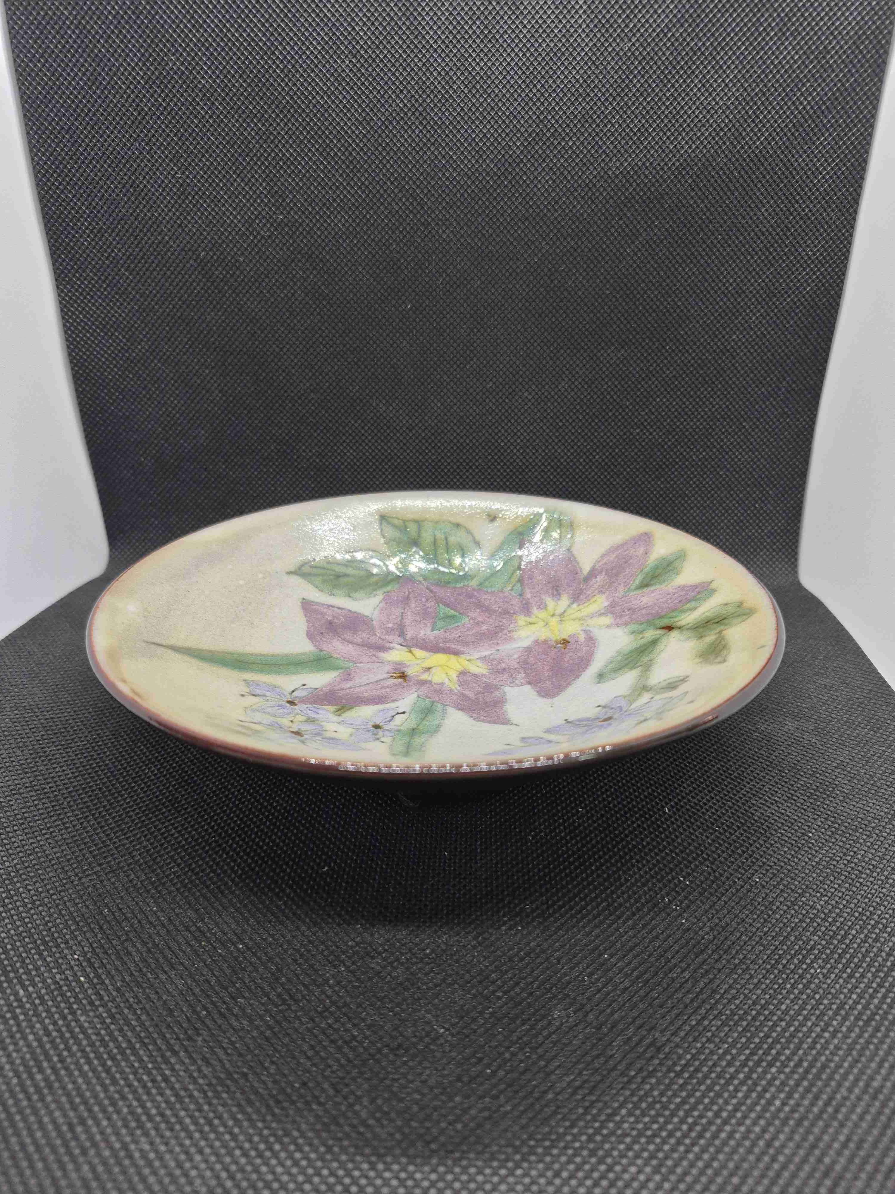 Plato decorativo floral vintage - miniatura 3