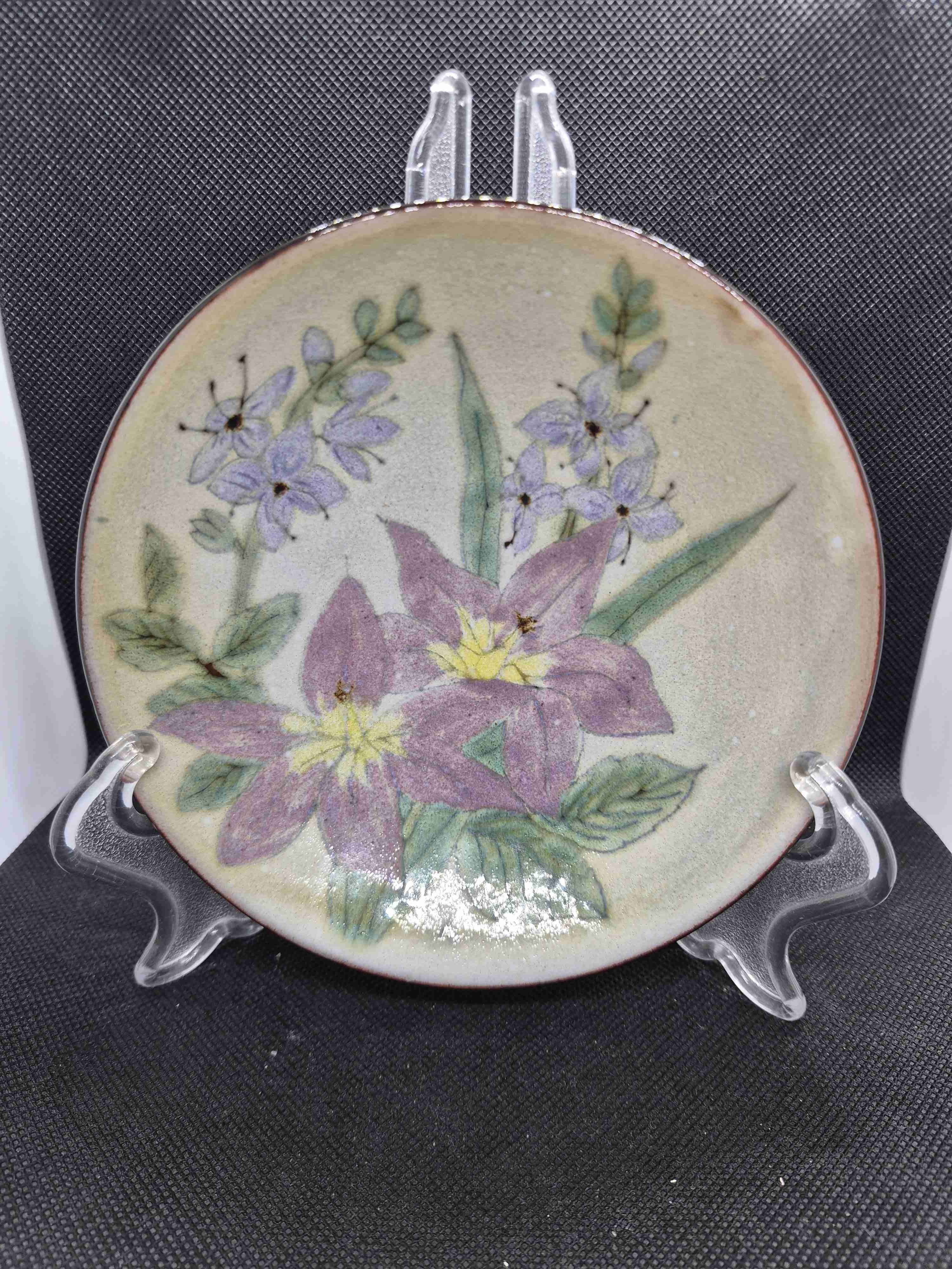 Plato decorativo floral vintage - miniatura 6