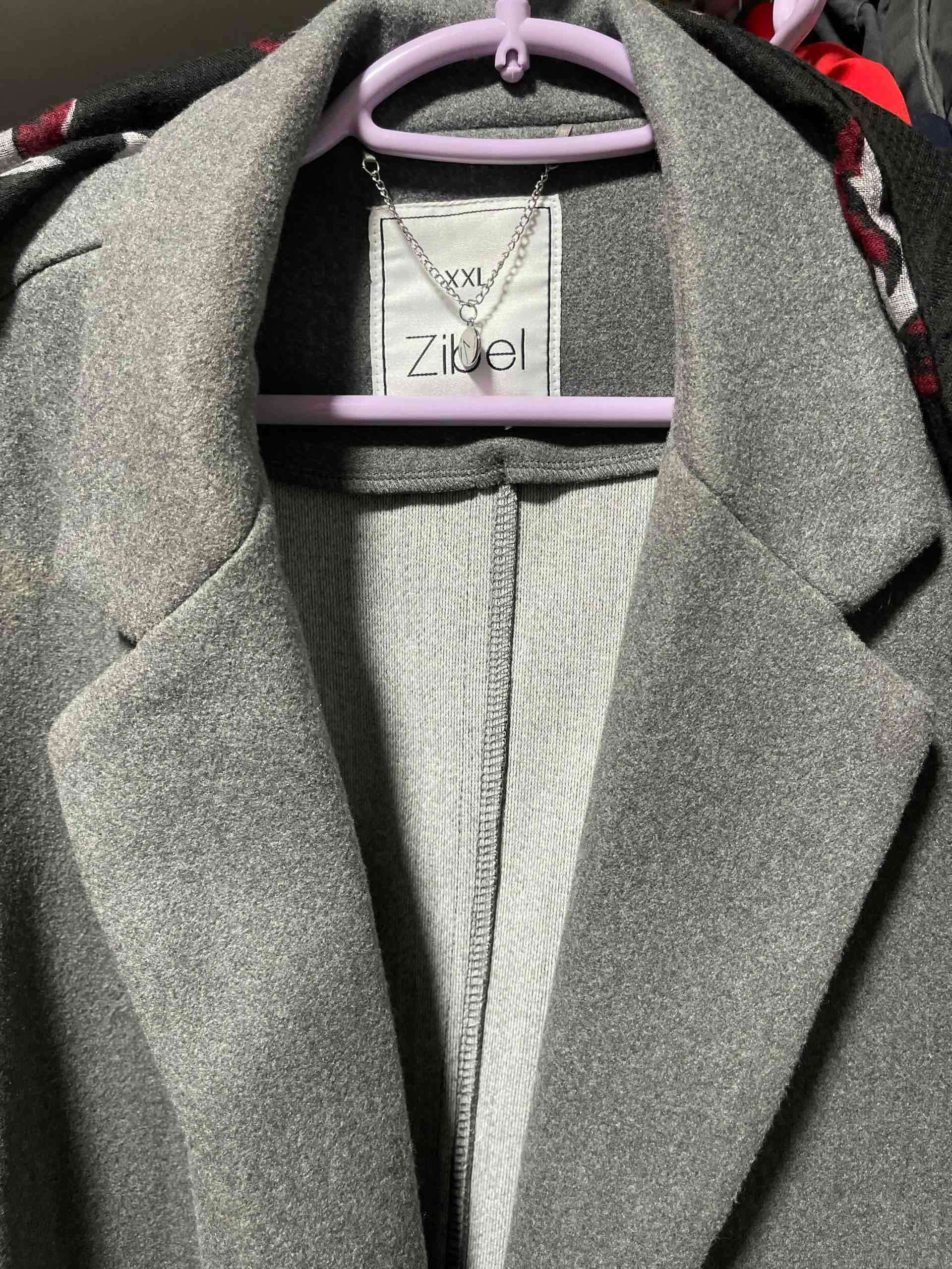 Abrigo gris mujer Zibel, hermoso - miniatura 2