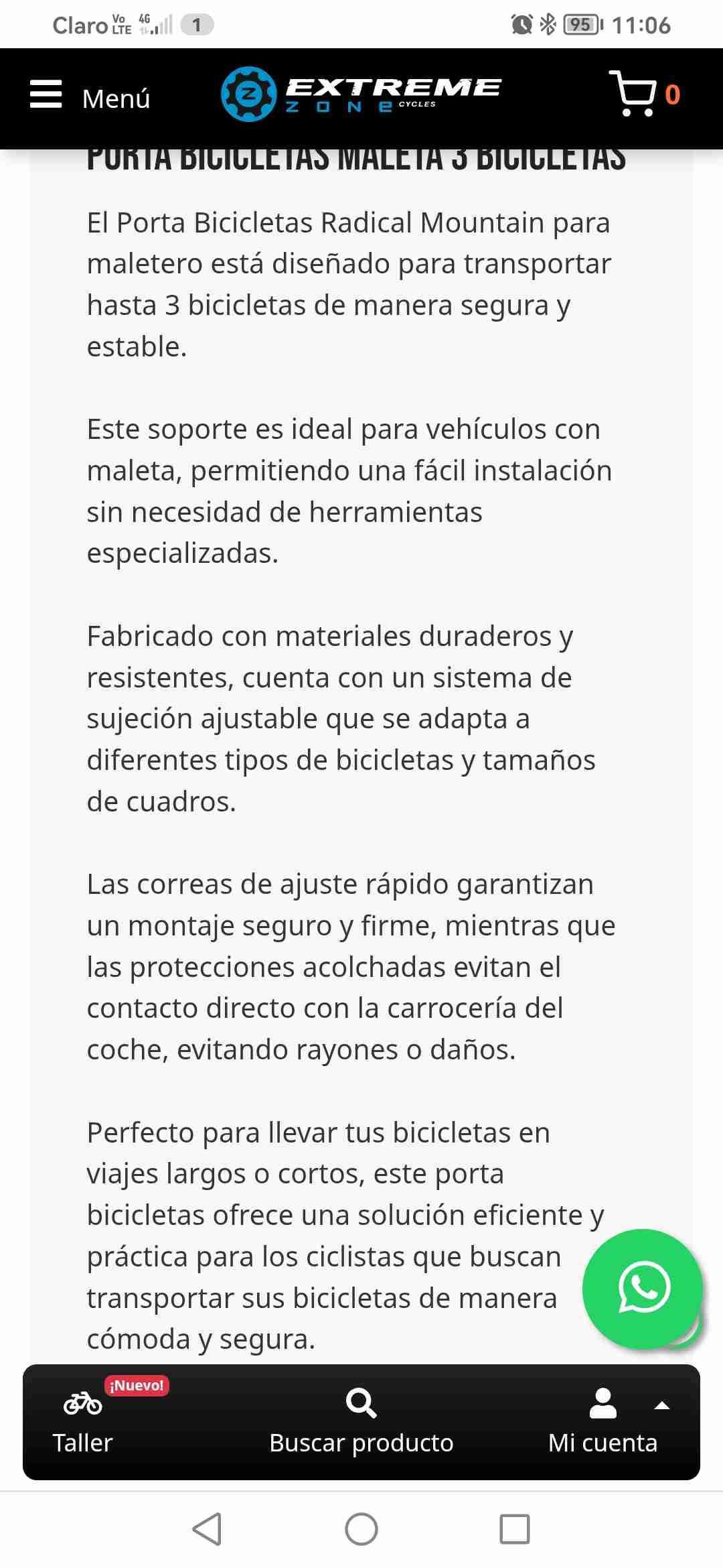 Portabicicletas trasero Radical Mountain - miniatura 4