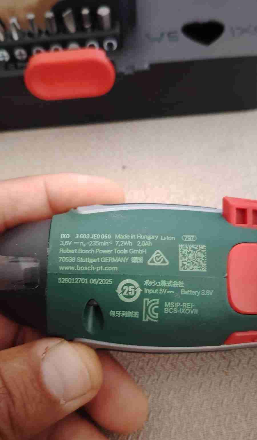 Destornillador inalámbrico Bosch IXO - miniatura 5