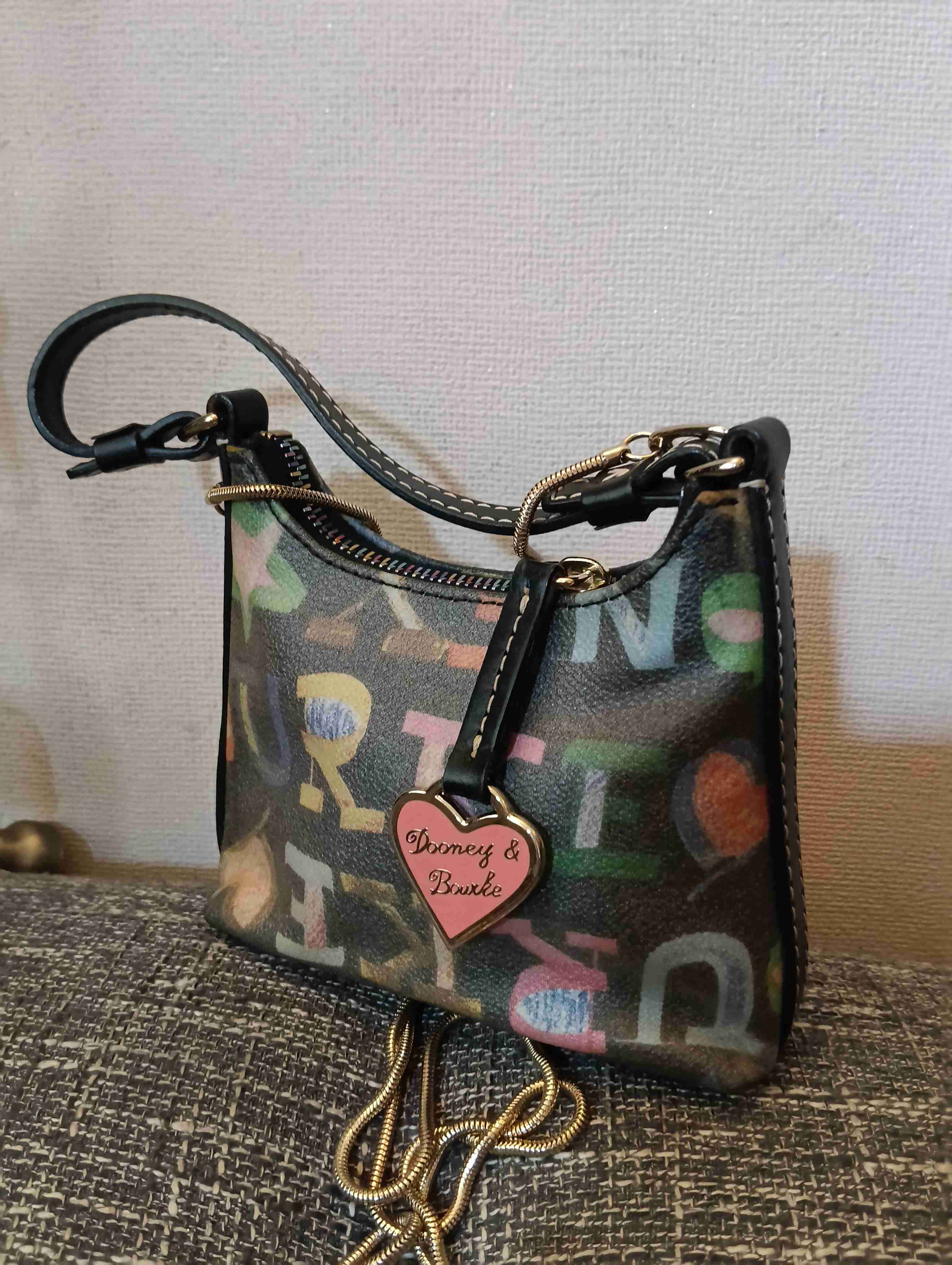 Mini bolso marca multicolor con logo - miniatura 1