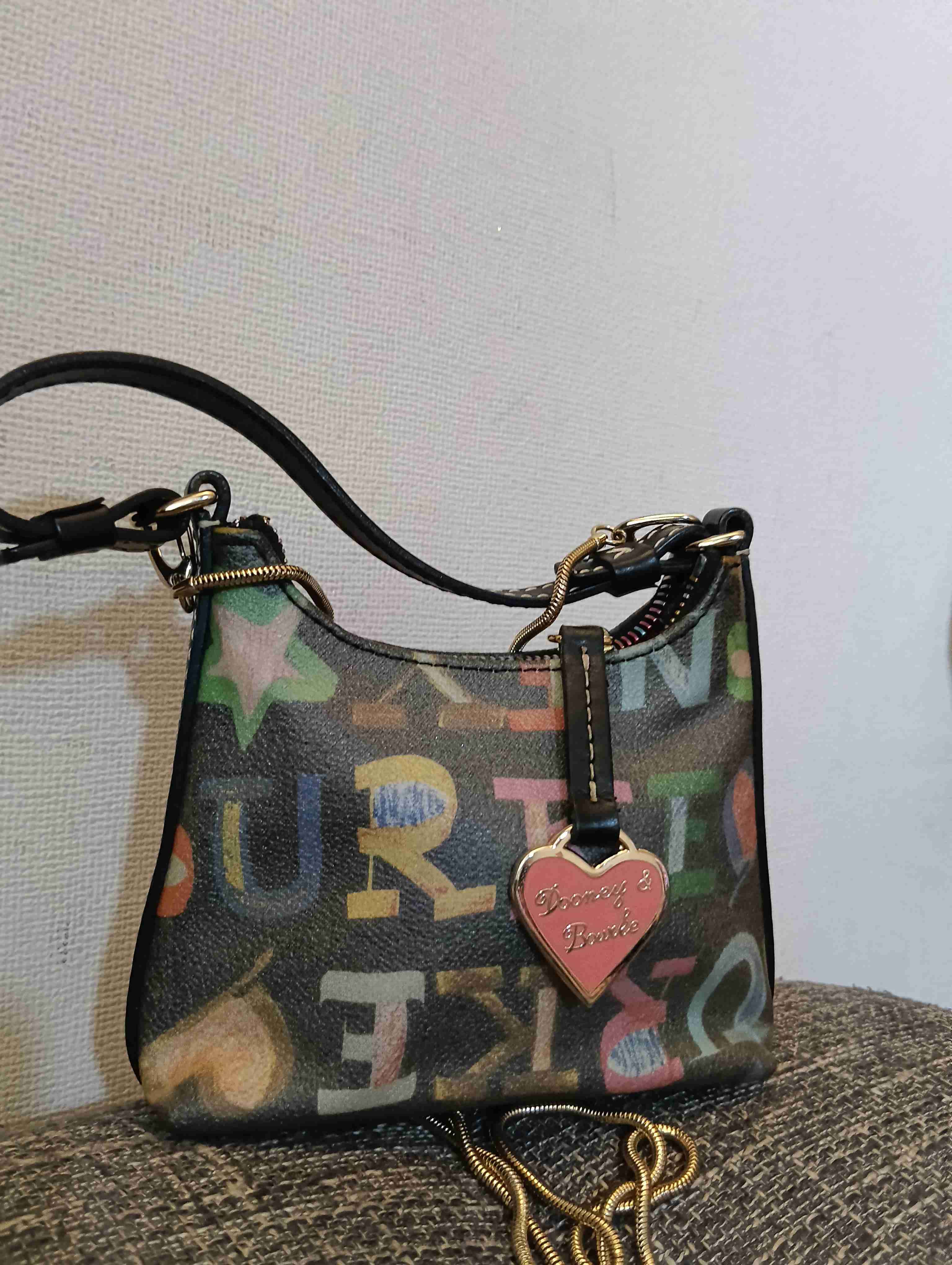 Mini bolso marca multicolor con logo - miniatura 2