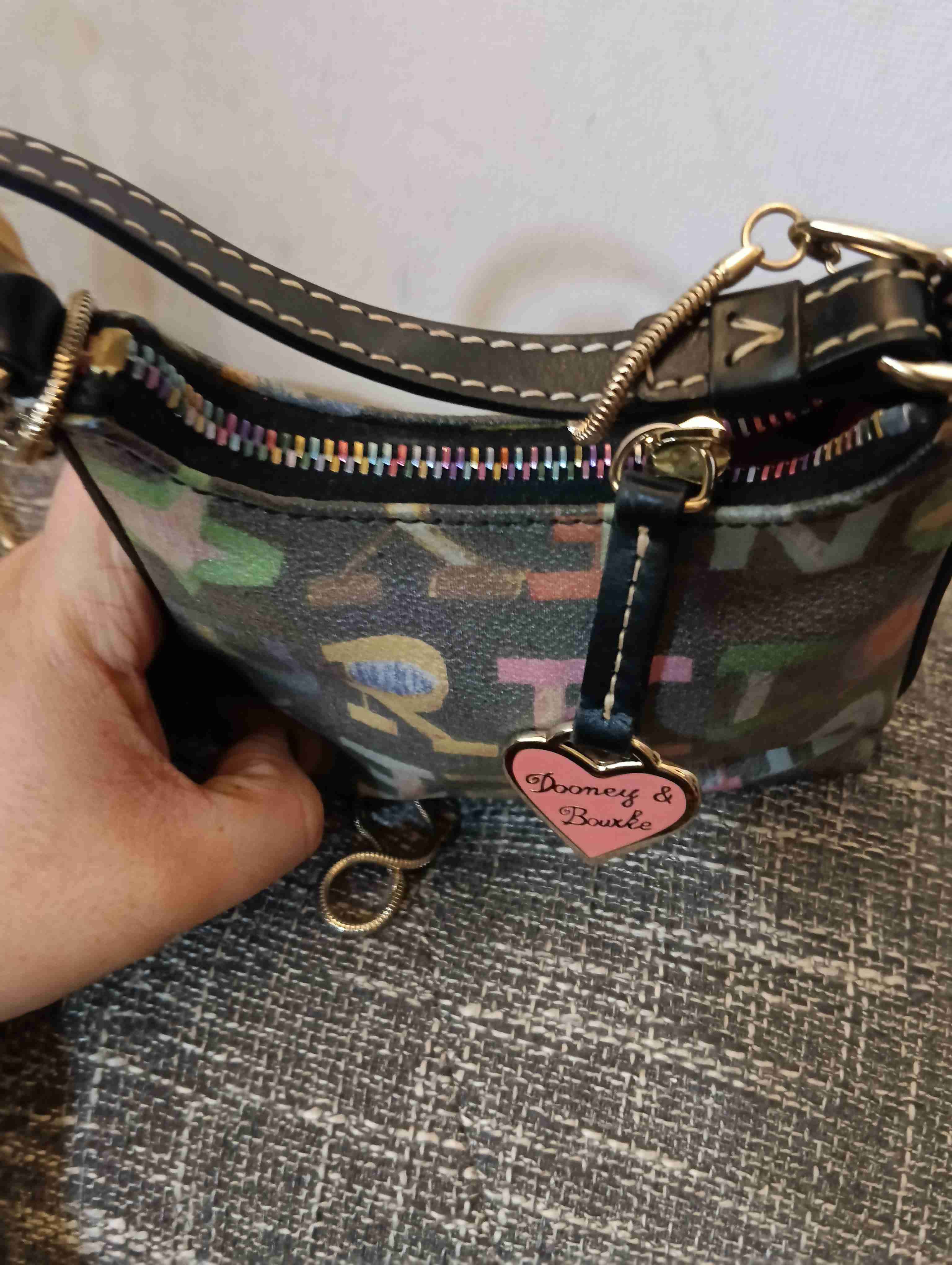 Mini bolso marca multicolor con logo - miniatura 4