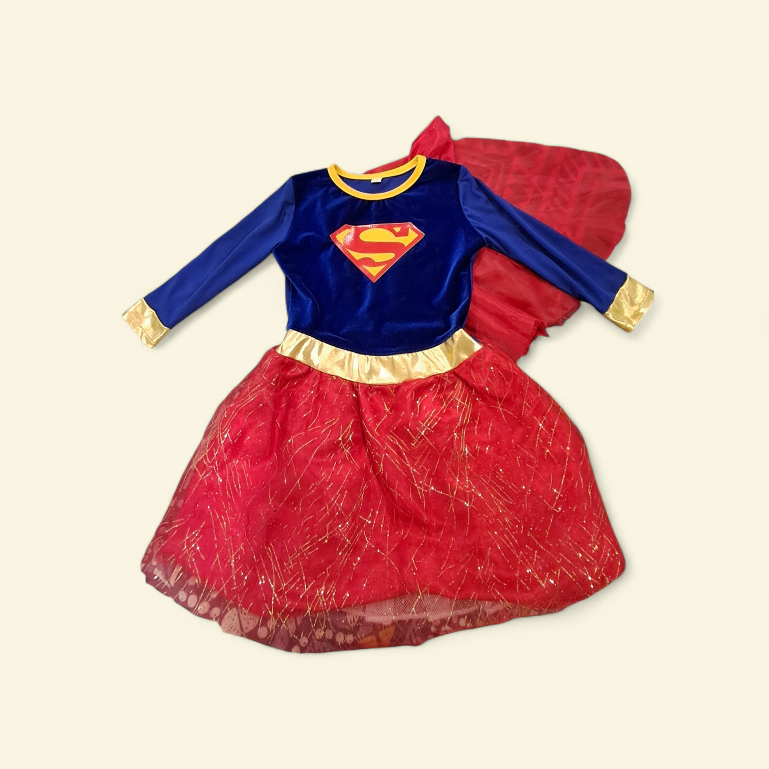 Disfraz infantil de superhéroe niña talla 4 - miniatura 1