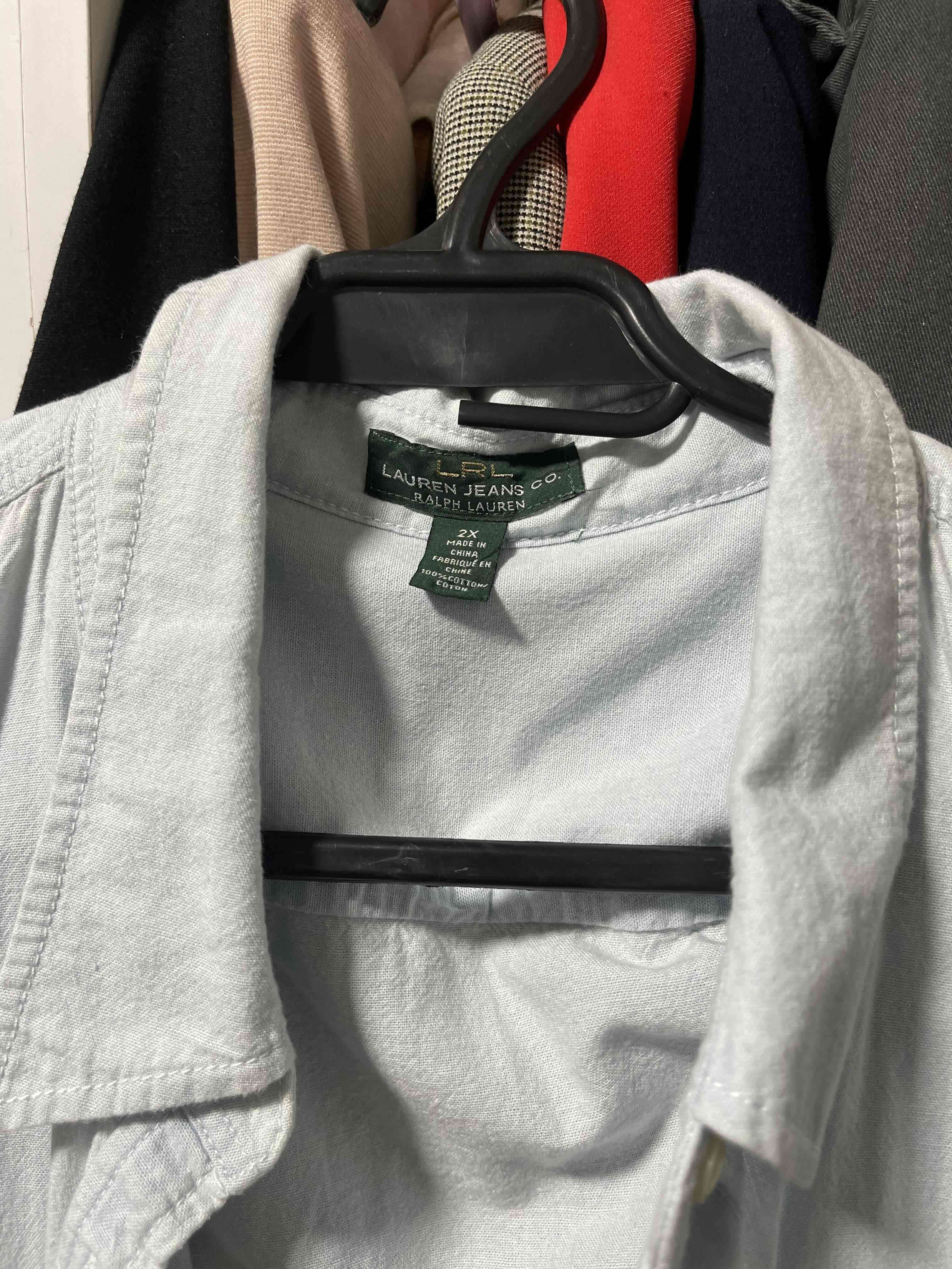 Camisa casual celeste Ralph - miniatura 2